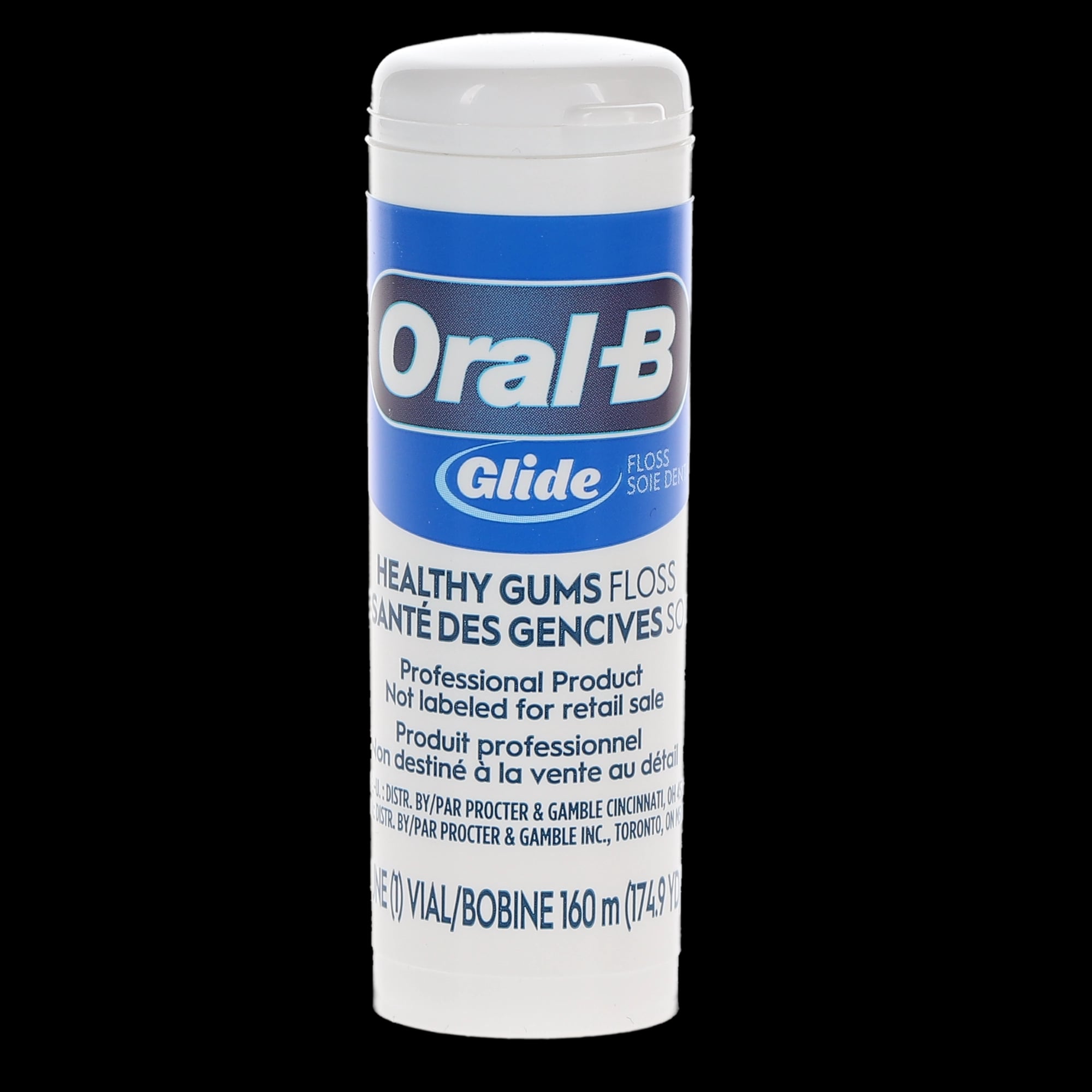 Oral-B Glide Healthy Gums Floss, Disposable Vial, Unflavored, 160m, 1/Box, 80779740