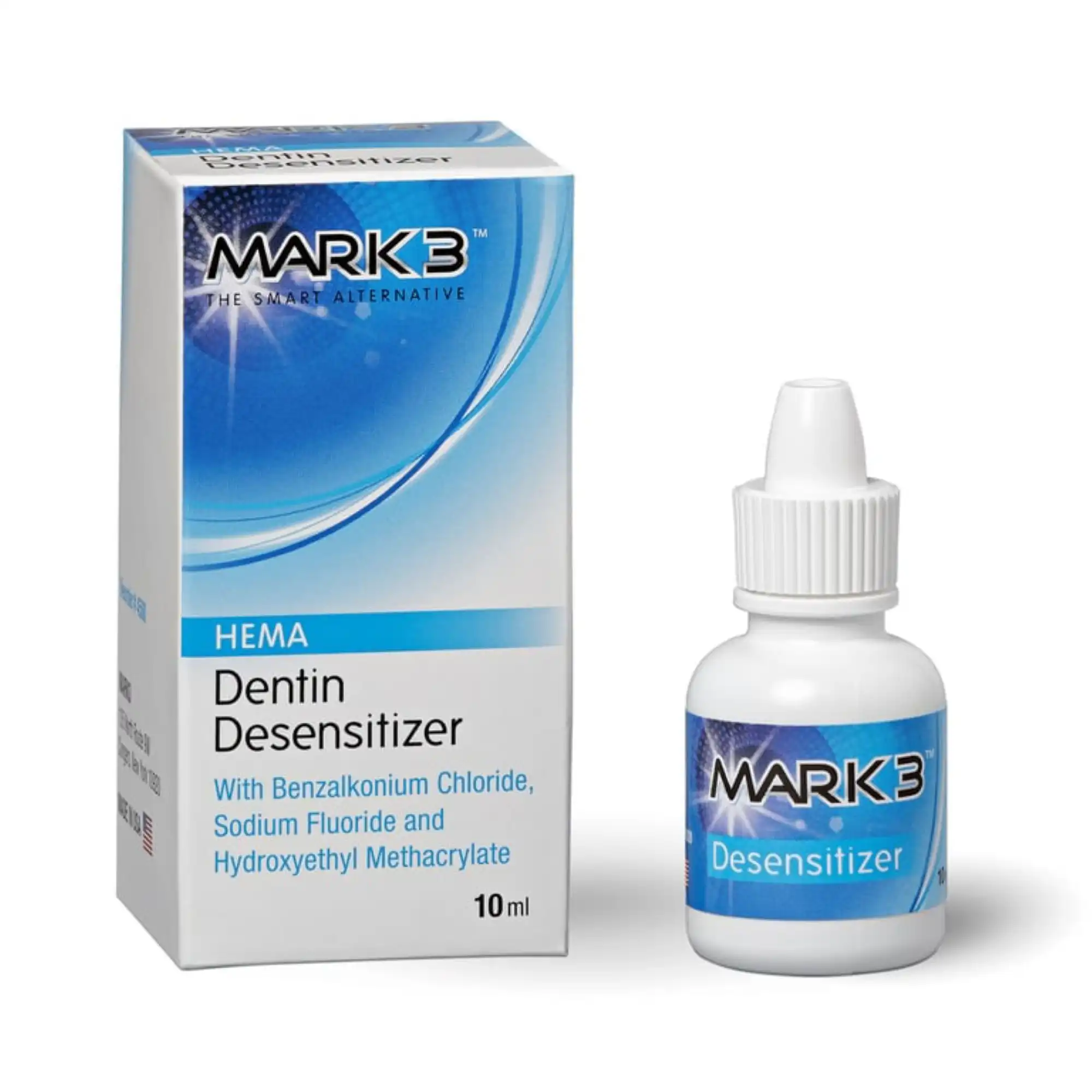 Mark3 Dentin Desensitizer with Fluoride, 10 mL, Contains Benzalkonium Chloride, 4500