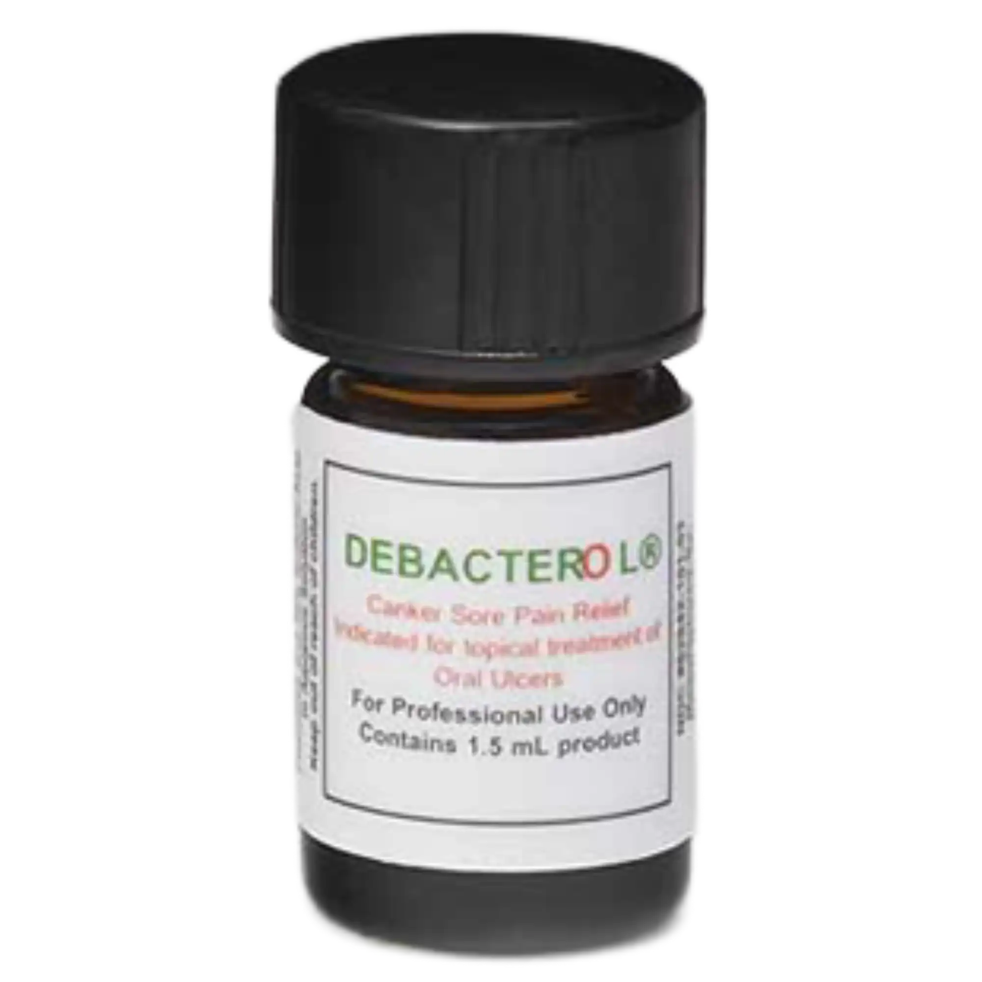 Debacterol Canker Sore Pain Relief Topical Treatment, 1.5 mL Multi-Use Vial, 90-2201