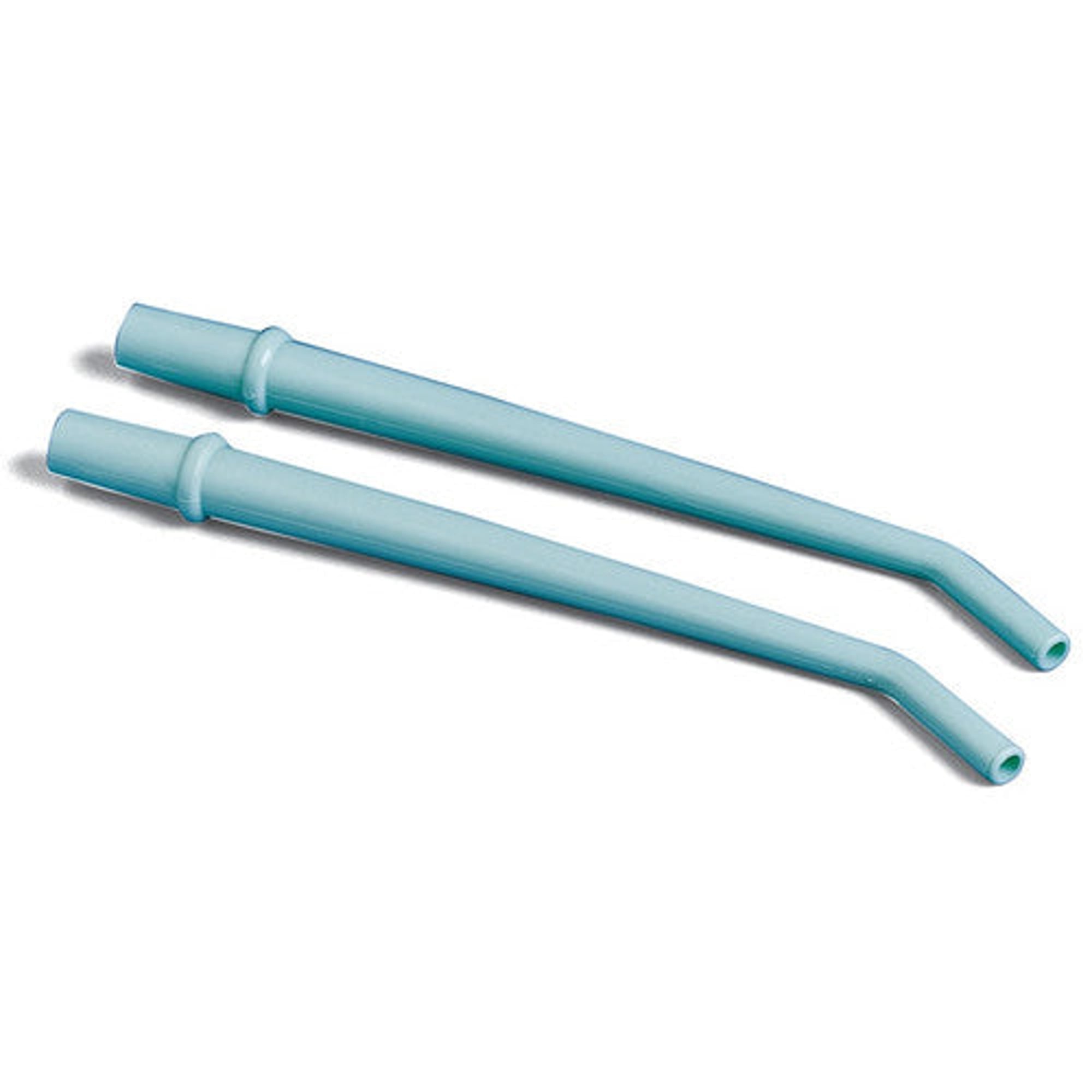 Quala Surgical Aspirator Tips, 1/4" Diameter, Green, Pre-Bent 30° Angle, 25/Bag