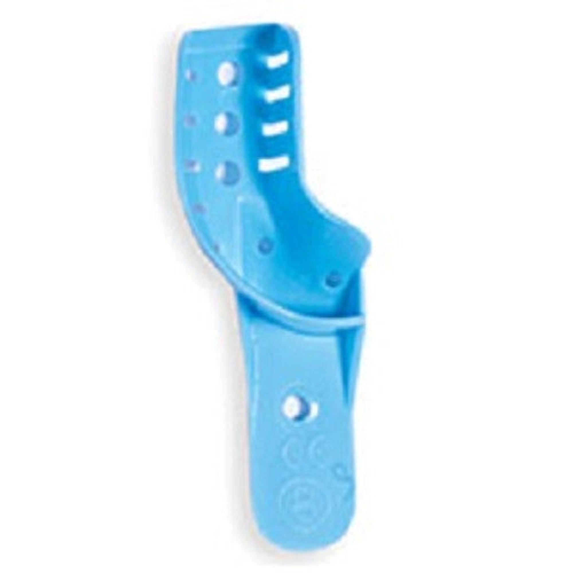 Quala Disposable Plastic Impression Trays, #8 Quadrant Upper Right/Lower Left, Perforated, Blue, 12/Pack, QIT8QDURLL