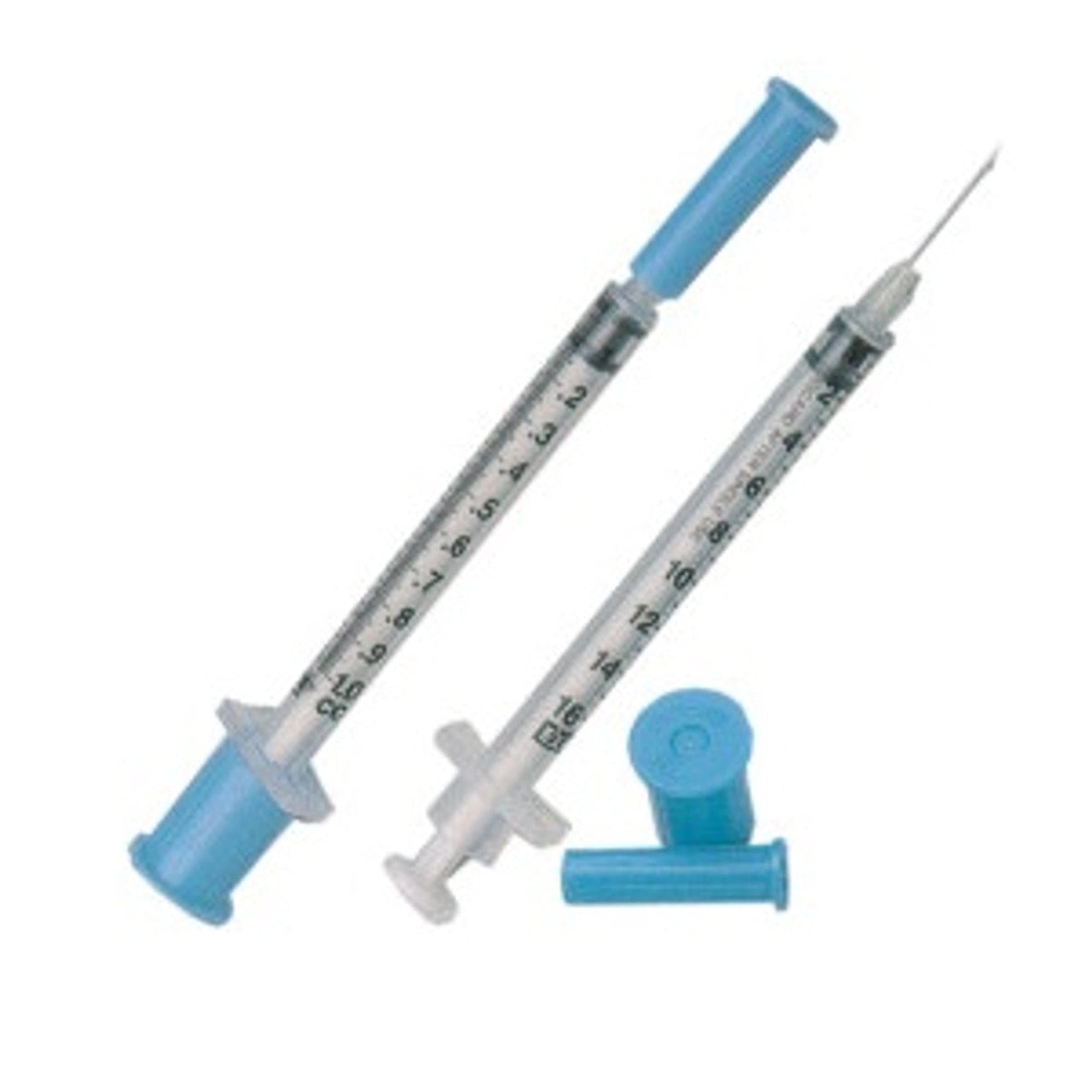 Exel Tuberculin Syringe with Needle, 1 cc, 26G x 1/2 in, Low Dead Space Plunger, Luer Slip, 100/Bx, 26043