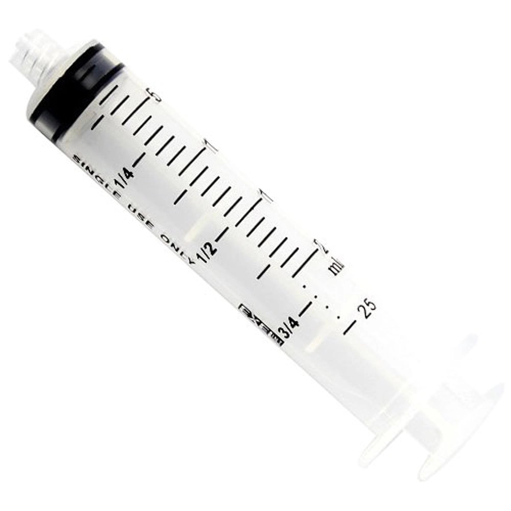 Exel International 20-25cc Luer Lock Syringe Only with Cap, 50/Box, 26280