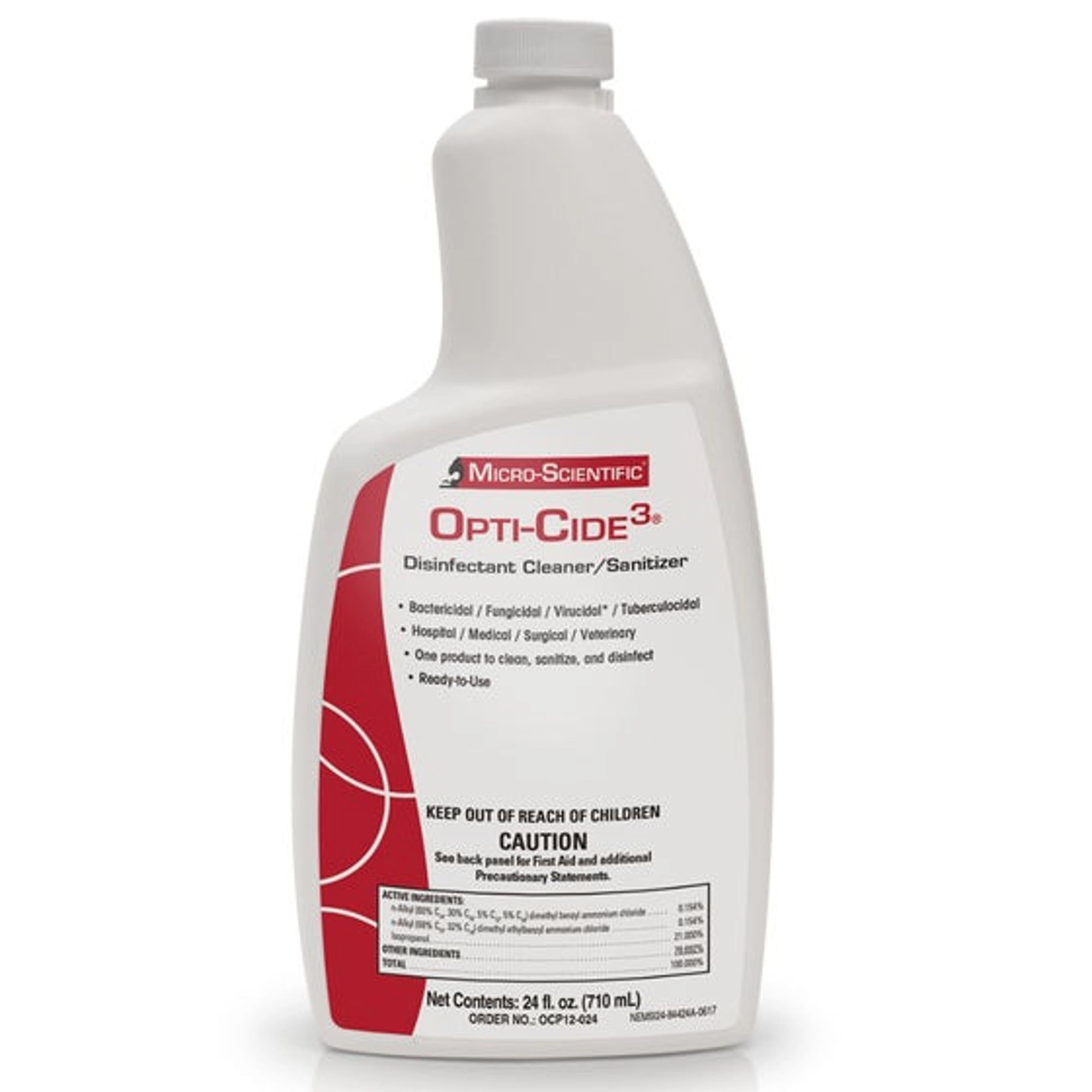 Opti-Cide3 Disinfectant Spray, 24 oz Trigger Spray Bottle, 12/Case, OCS12-024