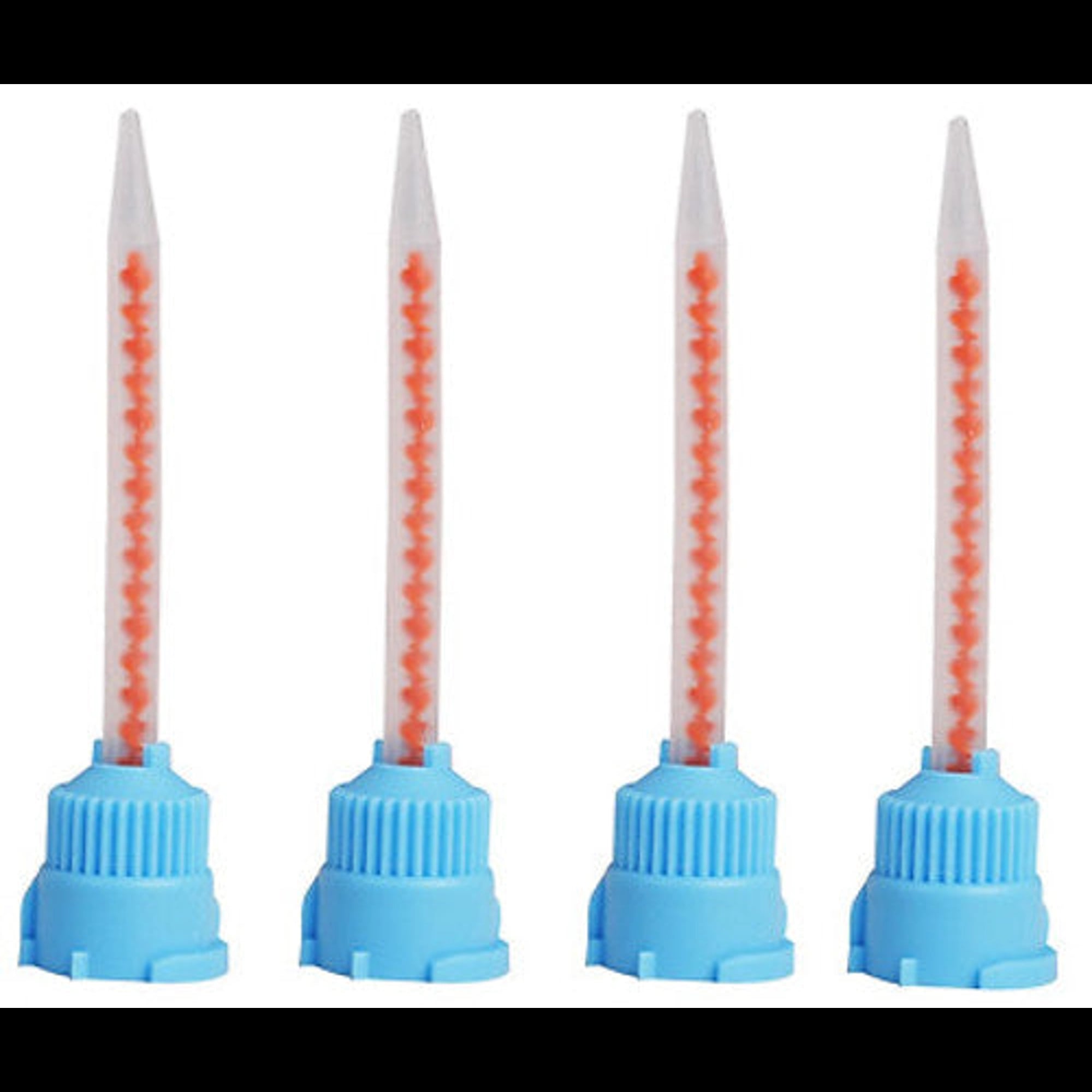 Pro Advantage Temporary Crown & Bridge T-Mixer Mixing Tips, Blue, 4:1 & 10:1 Ratio, Pack of 25, PA-8108