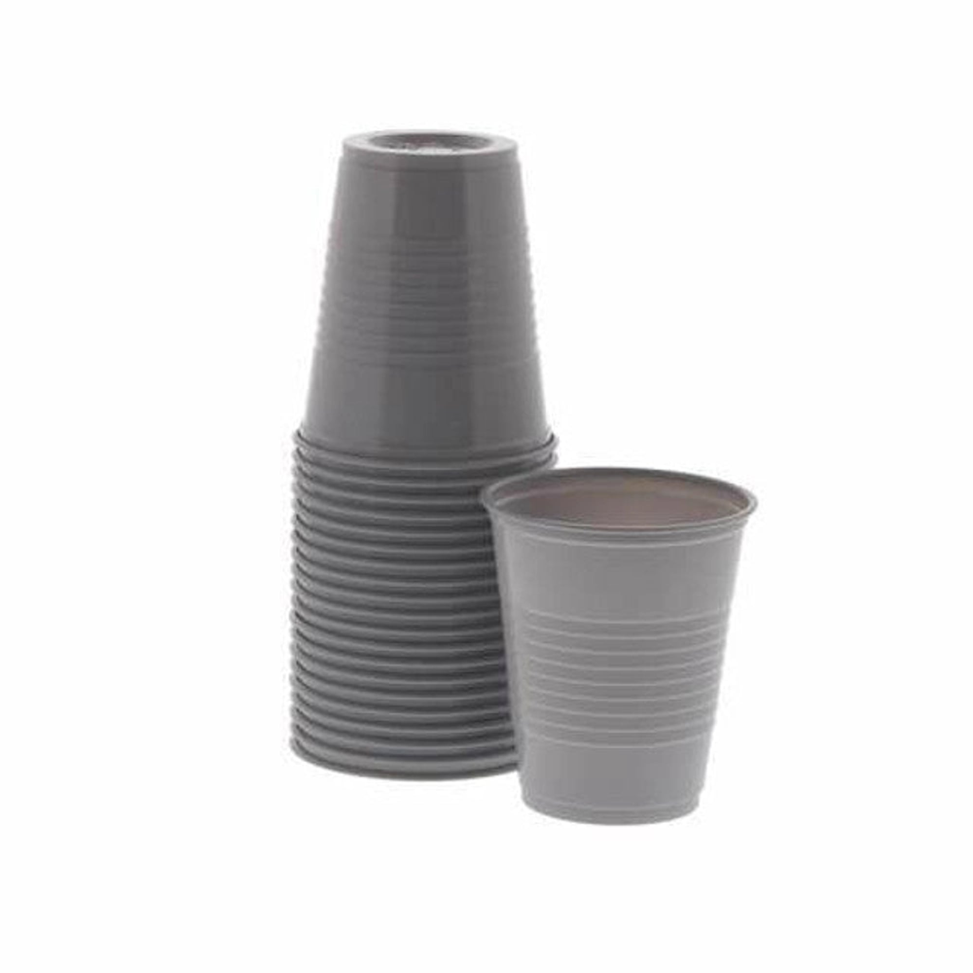 Quala Silver Gray Plastic Drinking Cups, 5 oz, 1000/Case