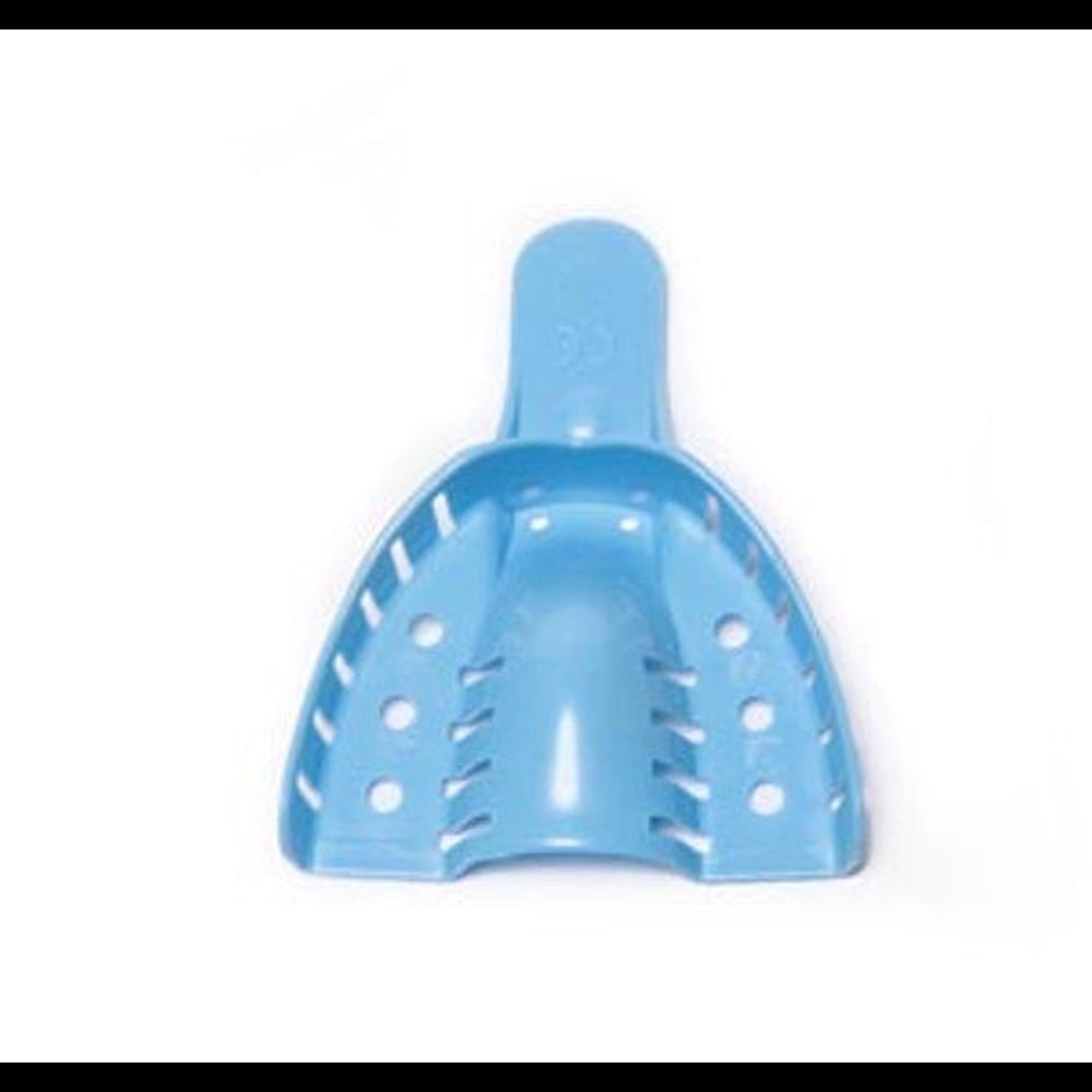 Quala #1 Large Upper Full-Arch Perforated Disposable Impression Trays, Blue, 12/Bag, QIT1LGUP