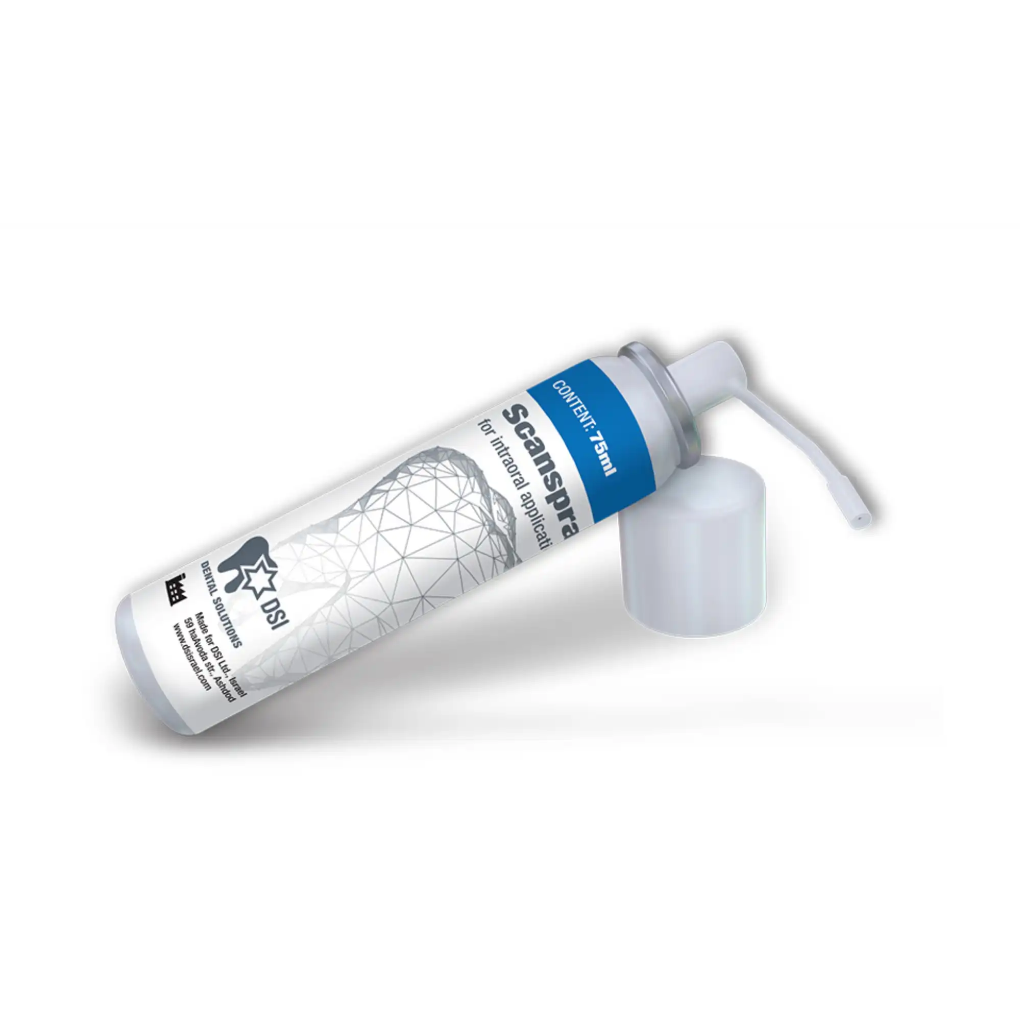 DSI Intraoral Scan Spray for 3D CAD/CAM Digital Scanning, 75 mL Bottle, Surface Matting, MT-3730062