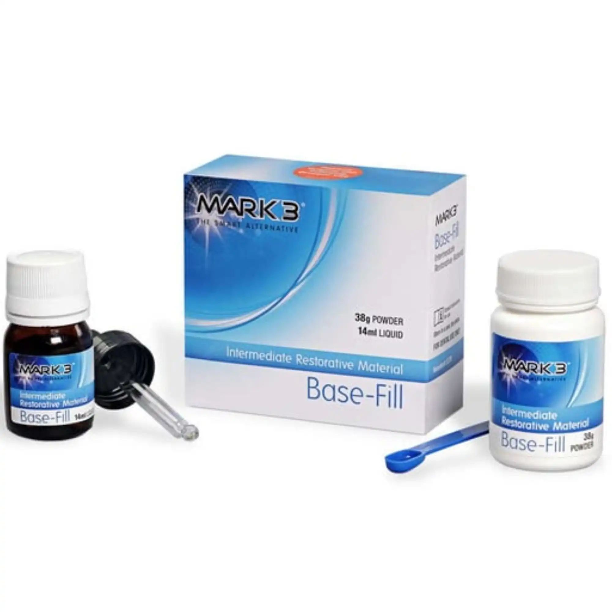 Mark3 Base-Fil Reinforced Z.O.E. Cement (IRM) Kit, 50g Powder + 15mL Liquid, 5370