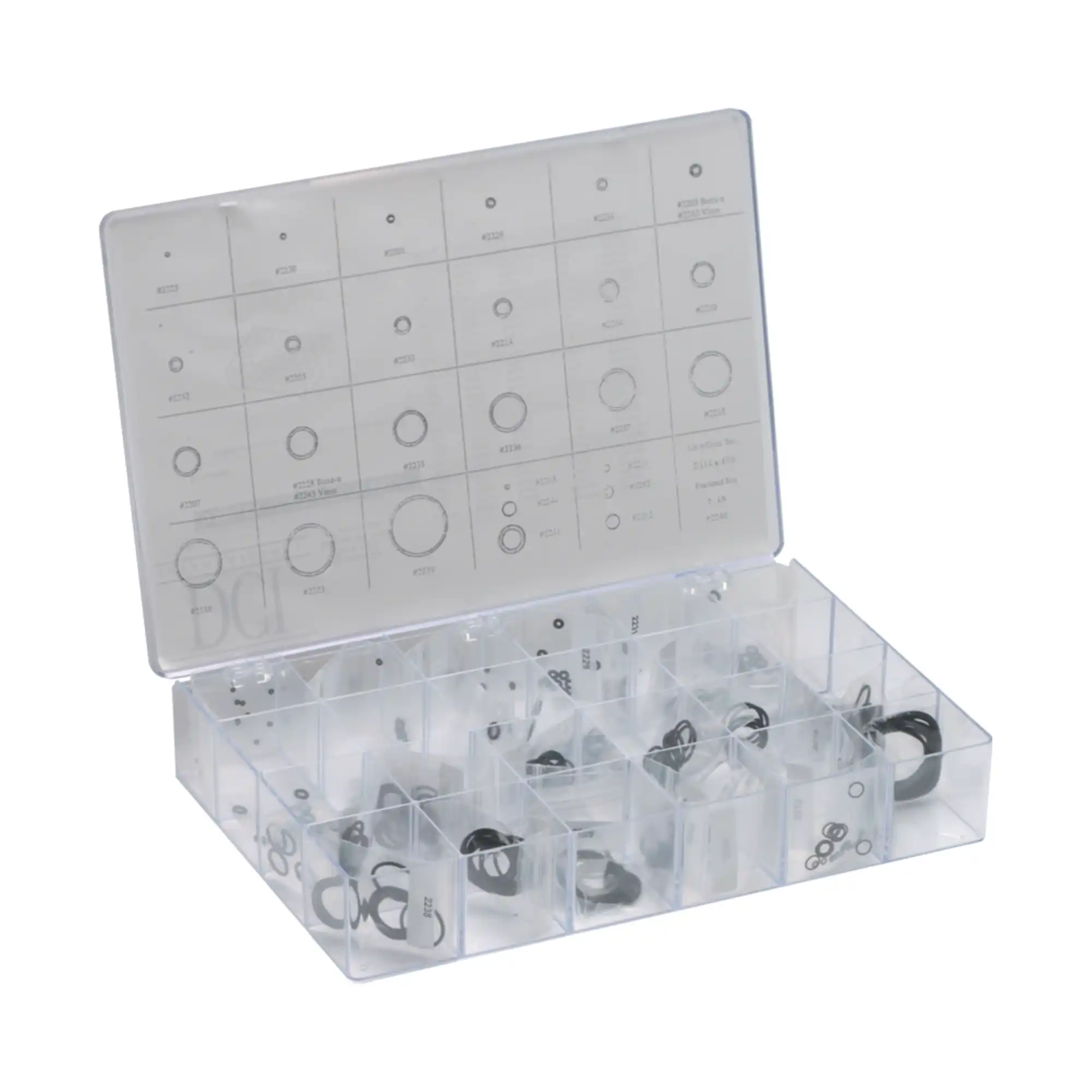 DCI International Dental O-Ring Kit, 30 Sizes, 360/Pk, 8067