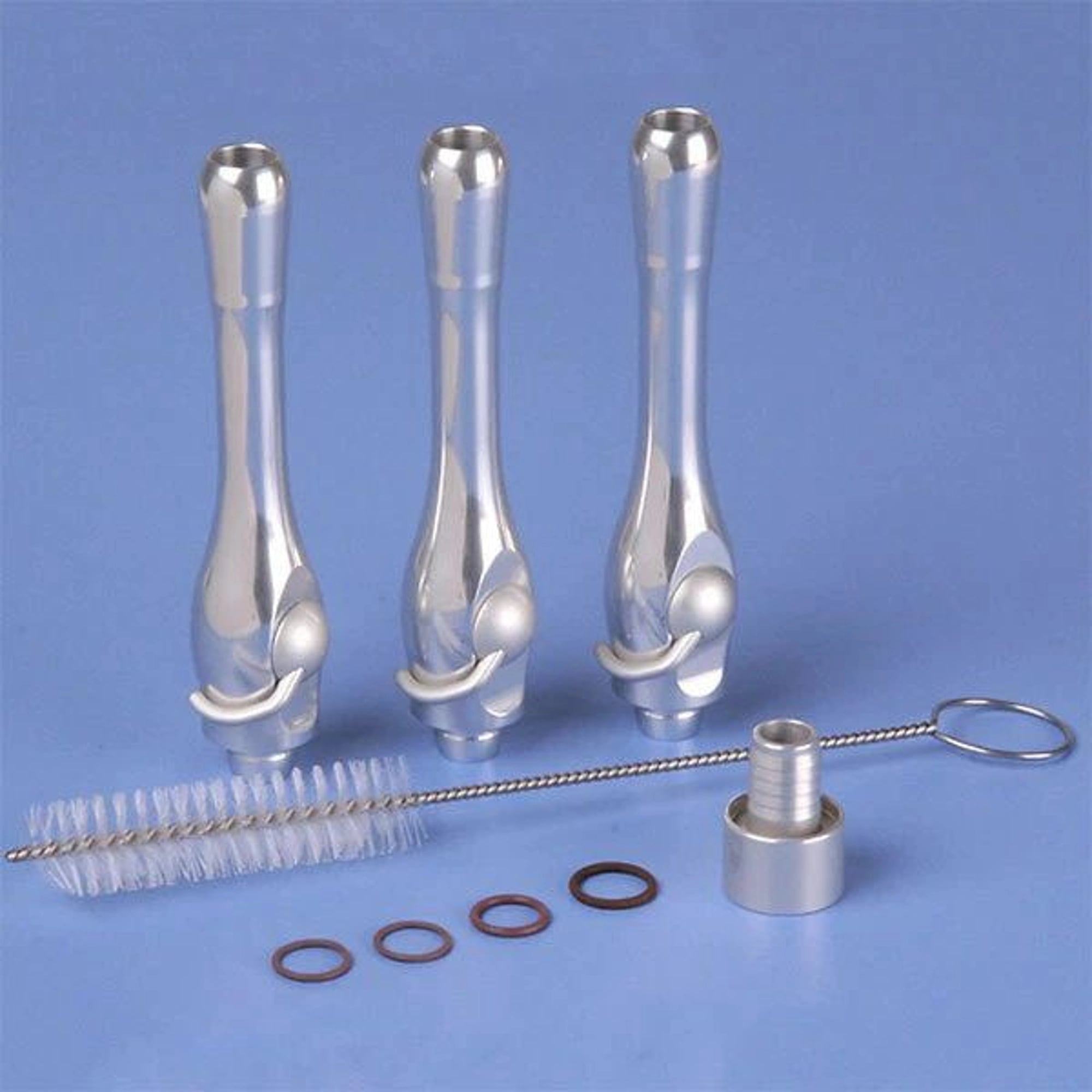 DCI International Premium Universal Extended HVE Valve Kit, One-Piece Solid Metal Lever & Spool Valve, 3 Valve Assemblies, 5191