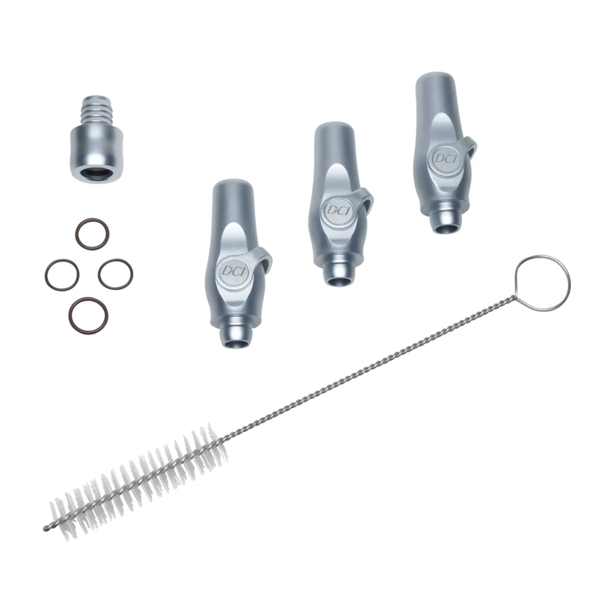 Precision Comfort Premium Vacuum Short HVE Valve Kit, 3 Assemblies, 360 Degree Swivel, DCI International, 5124