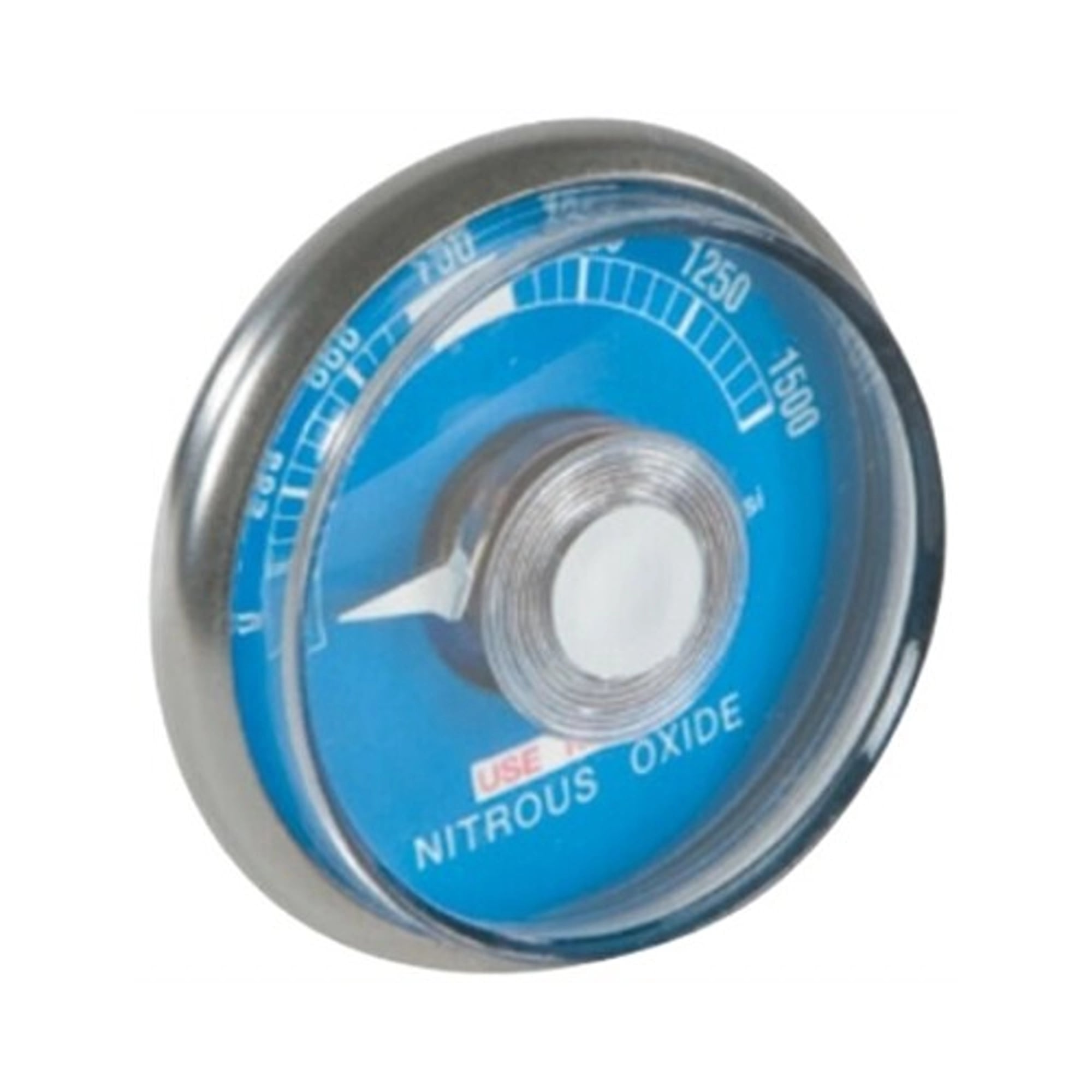Belmed High Pressure Gauge for Nitrous Oxide, Standard Size