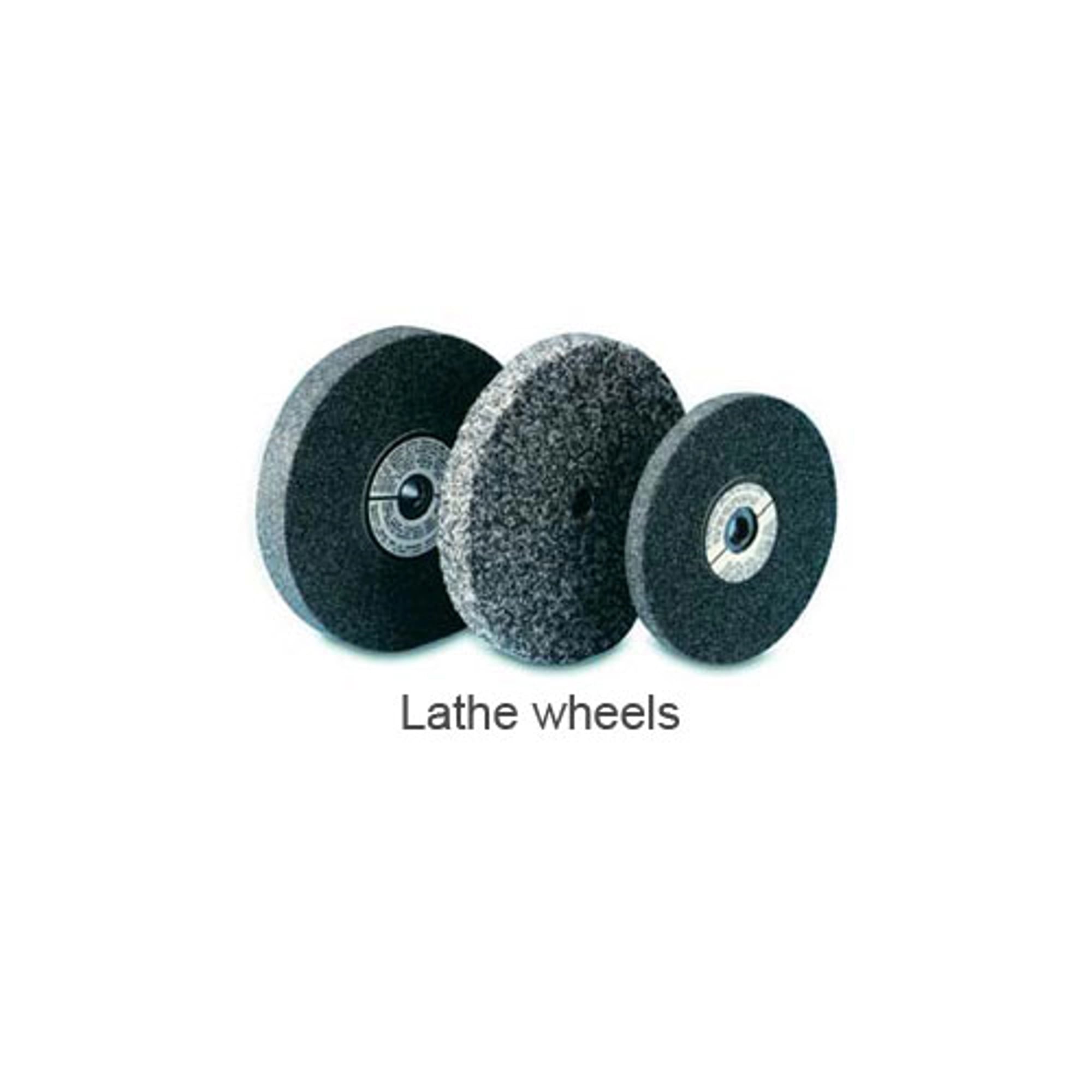 Buffalo Dental Blue No. 461 Abrasive Lathe Wheel, 3" x 3/8", 1/4" Arbor, 50/Box