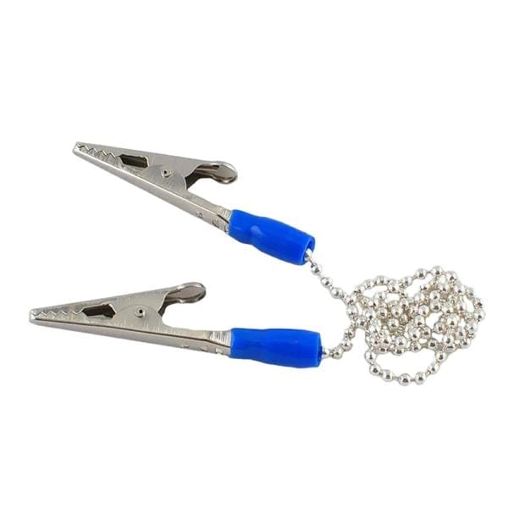Buffalo Dental Blue Sleeve Napkin Holder, Metal Chain with Alligator Clips, 14" Length, 1/Pk