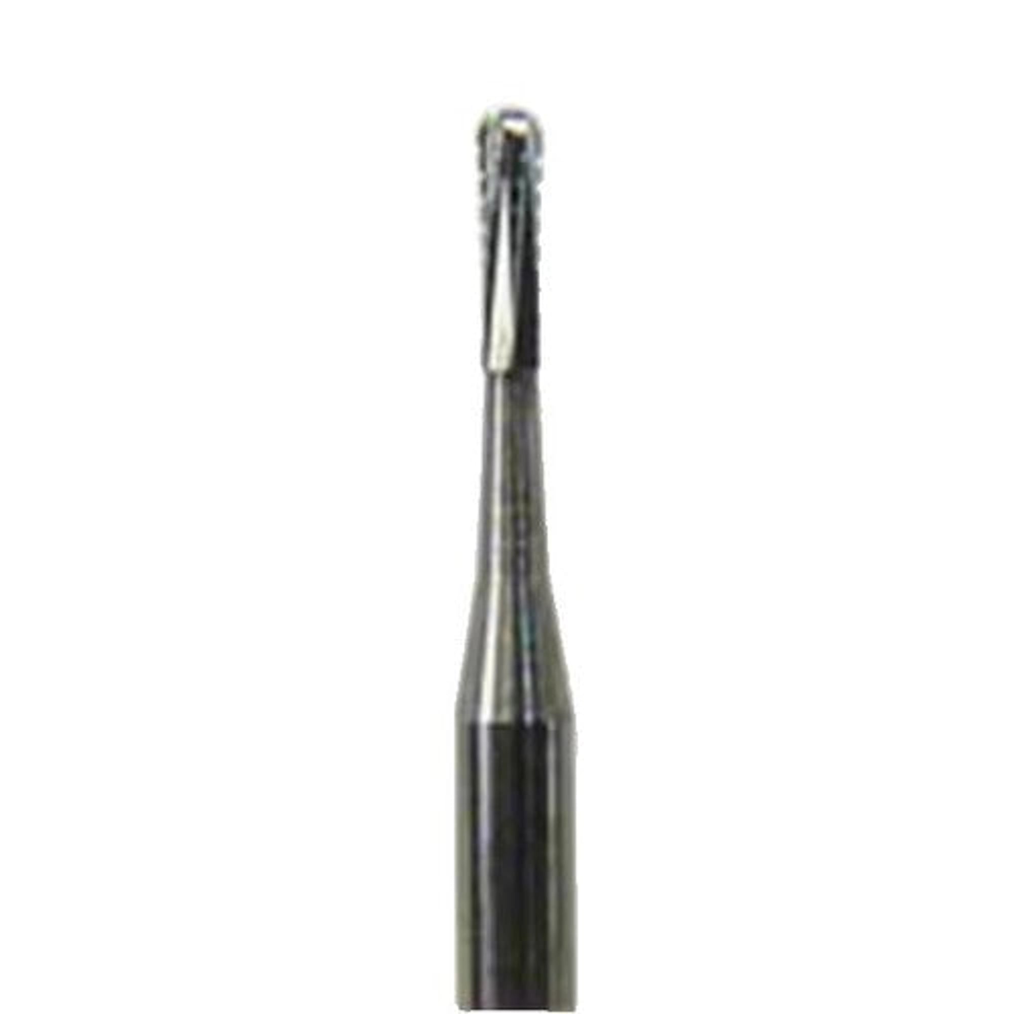 Coltene Alpen Carbide Bur #1157 FG, Round End Straight Fissure, 1.0 mm Diameter, 100/Pk