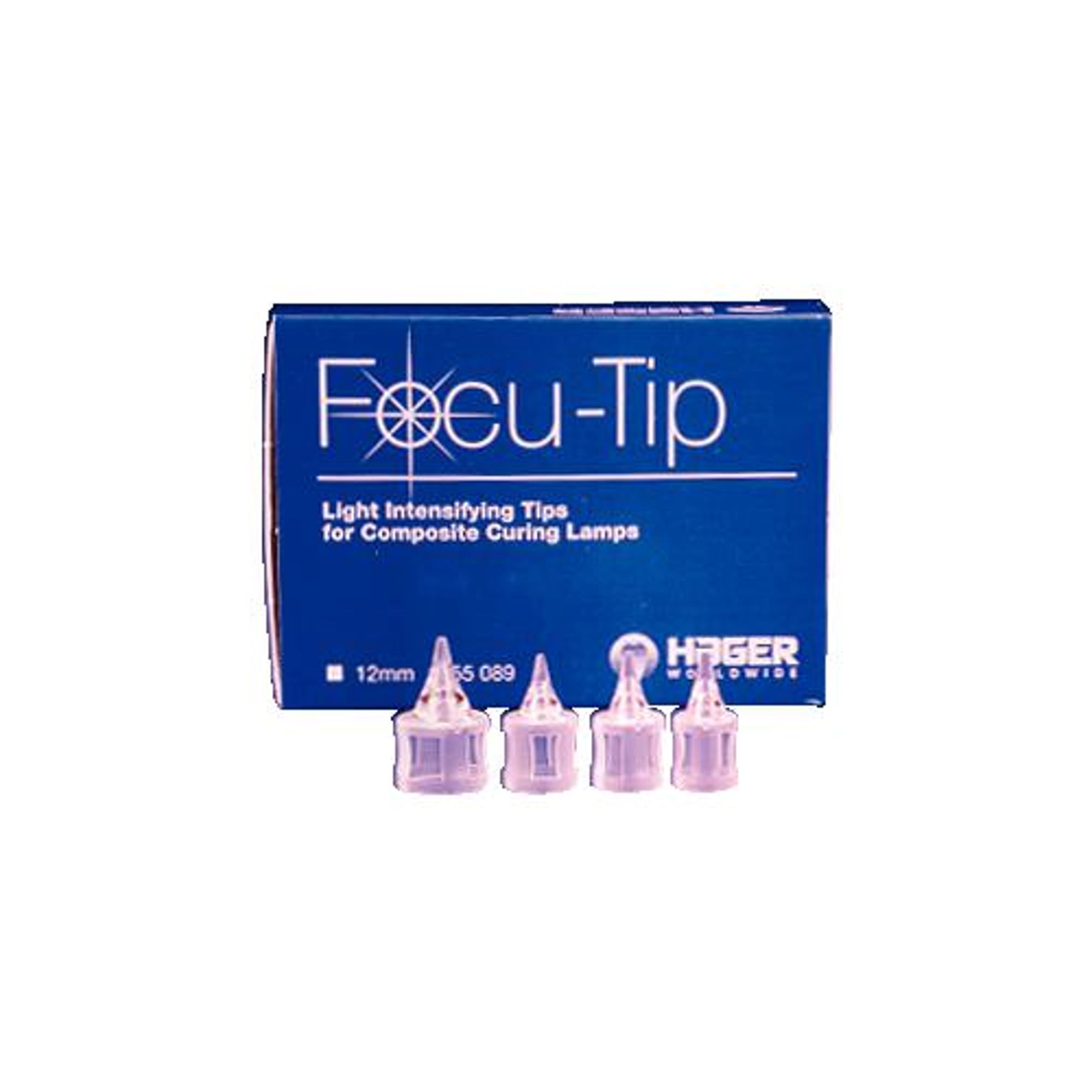Hager Worldwide Focu-Tip Light Intensifying Curing Light Tip, 12 mm, White, 2/Pack, 355089