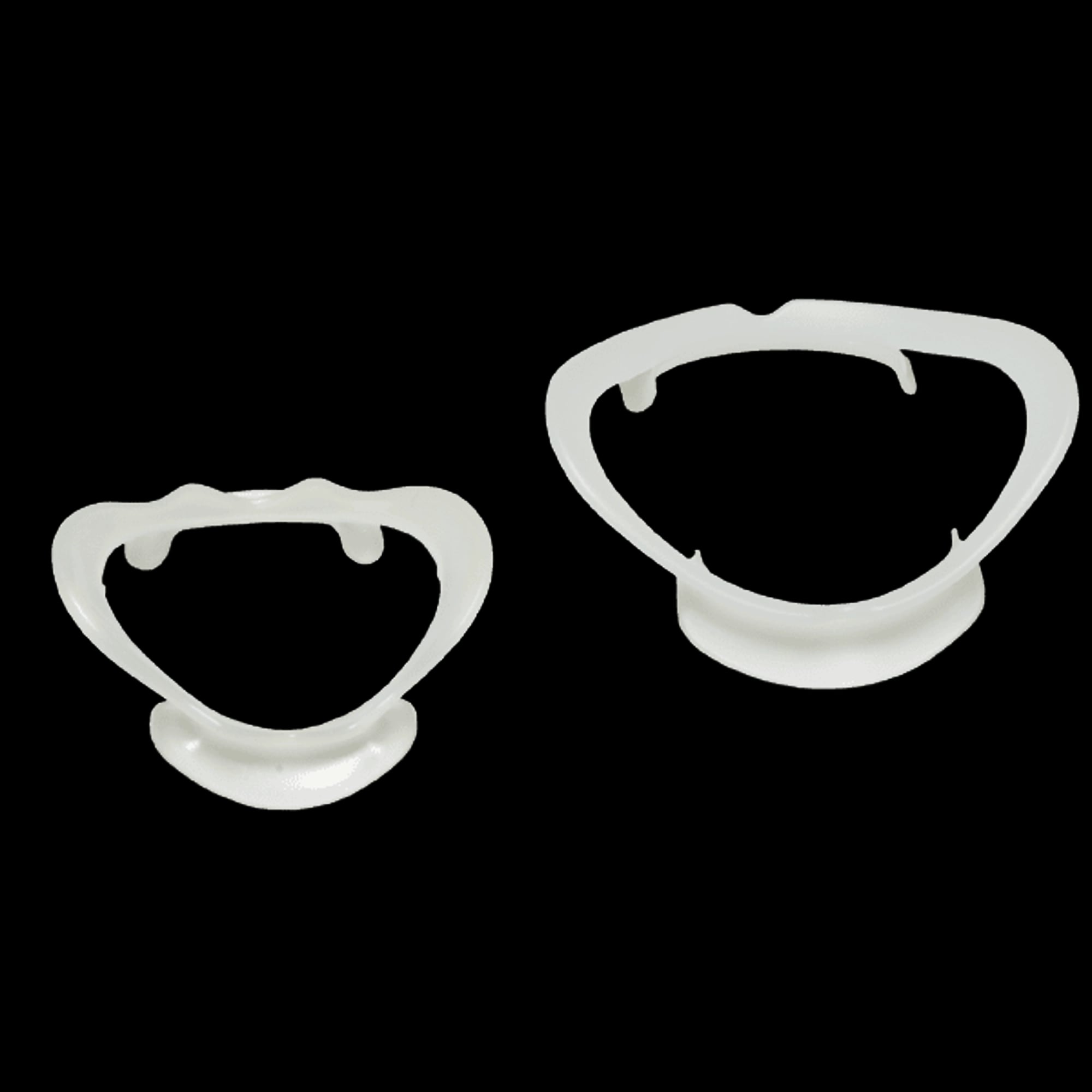 Hager Worldwide Lip-Ex Vertical Expansion Cheek Retractors, Adult & Child (2 Each), Clear, 4/Pkg