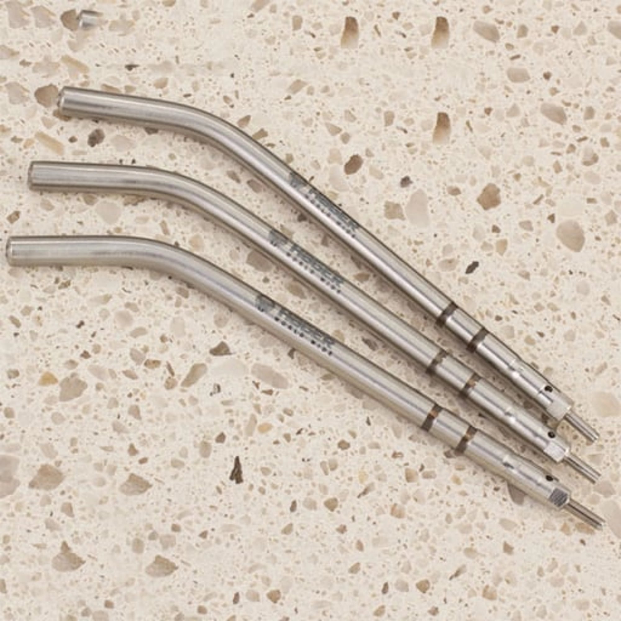 Hager Duration Air/Water Syringe Tips, Universal A-Dec Style, Stainless Steel, 3-1/4" Long, 10/Pack