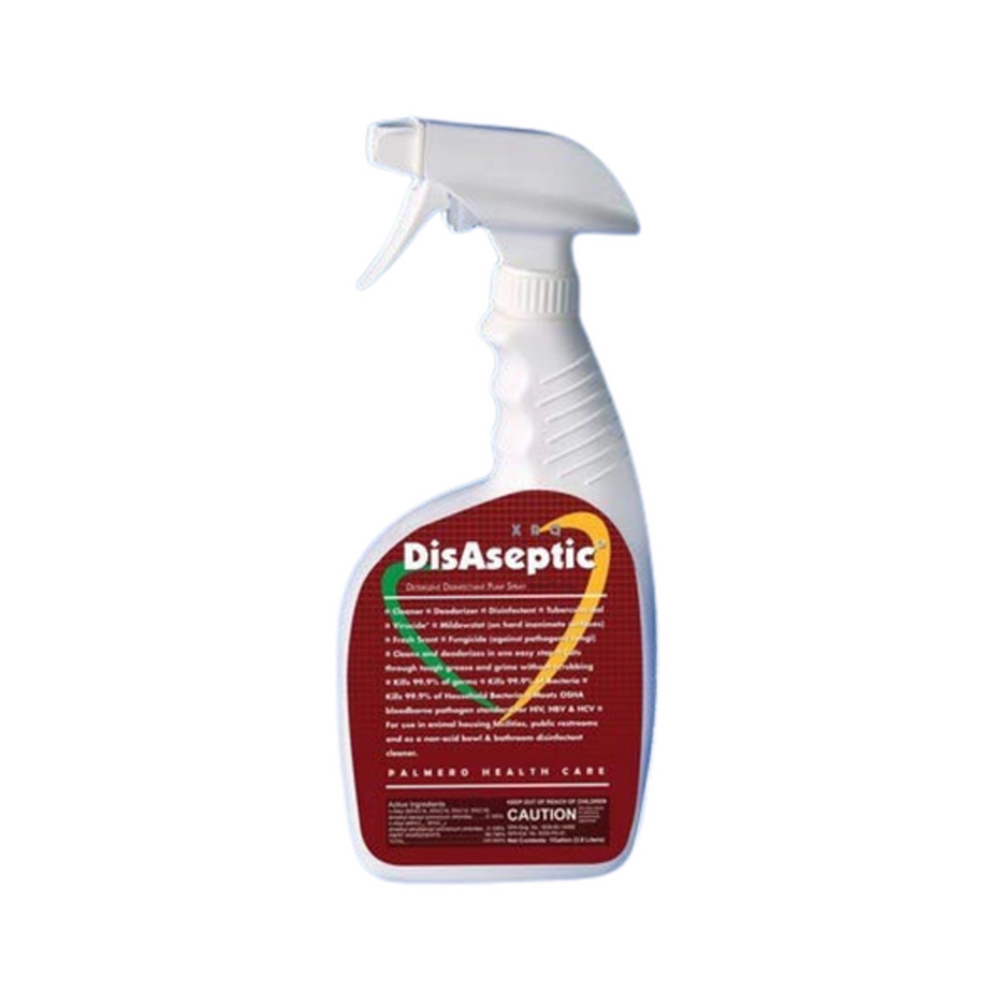 Palmero Empty Quart Spray Bottle with DisAseptic XRQ Label, 32 oz, 1 Each