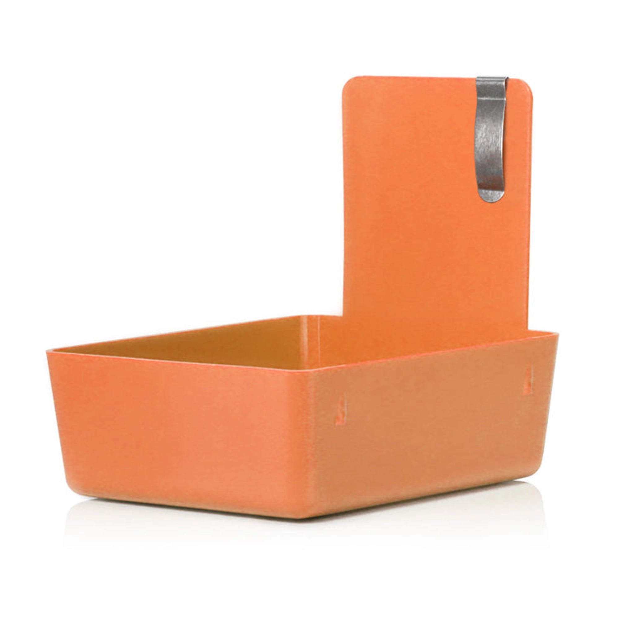 Plasdent Pro Lab Pan, Tangerine, 8 5/8" x 8 5/8" x 2 3/8" Deep, with Document Clip