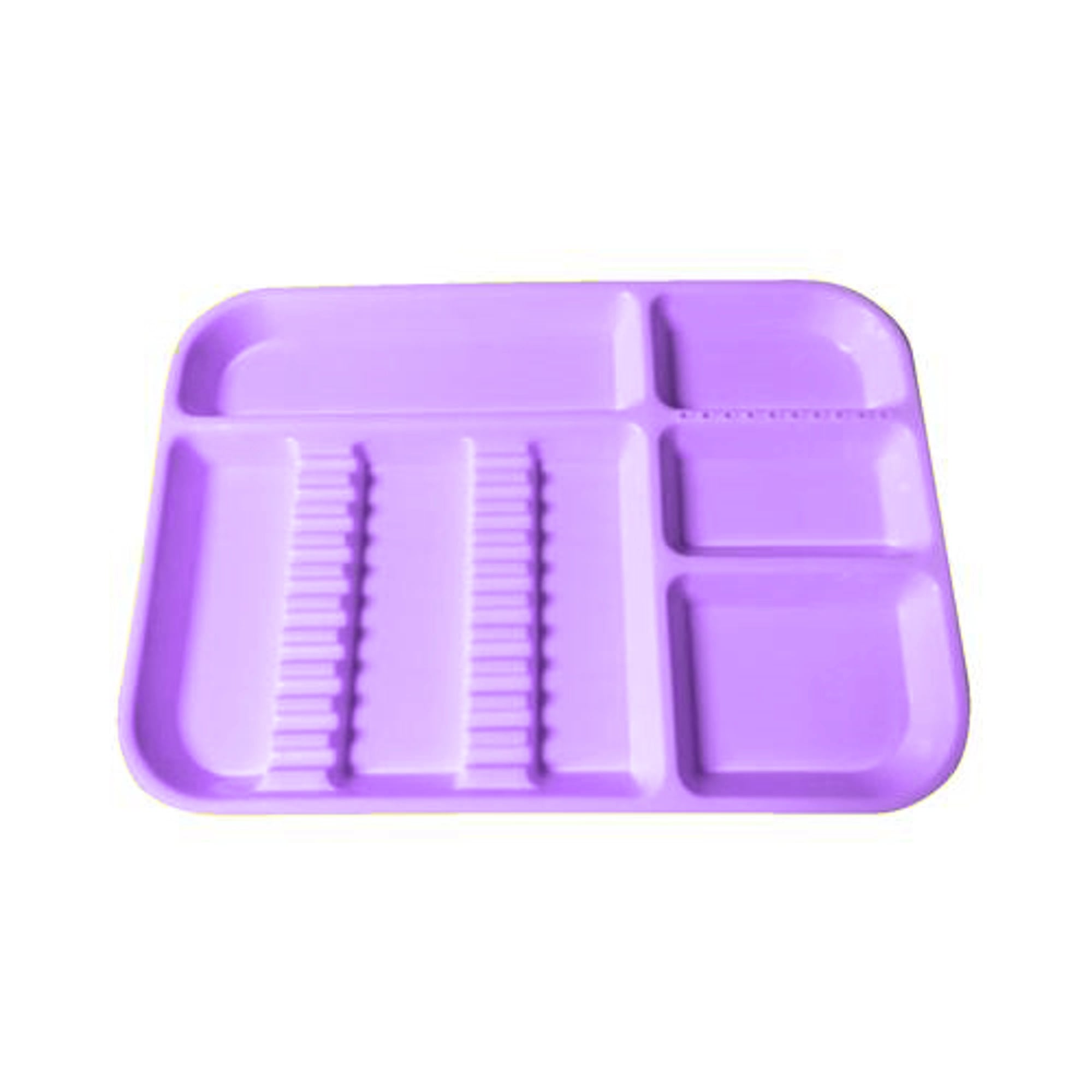Plasdent Divided Set-Up Tray Size B Neon Purple, 13-1/2" x 9-5/8" x 7/8"