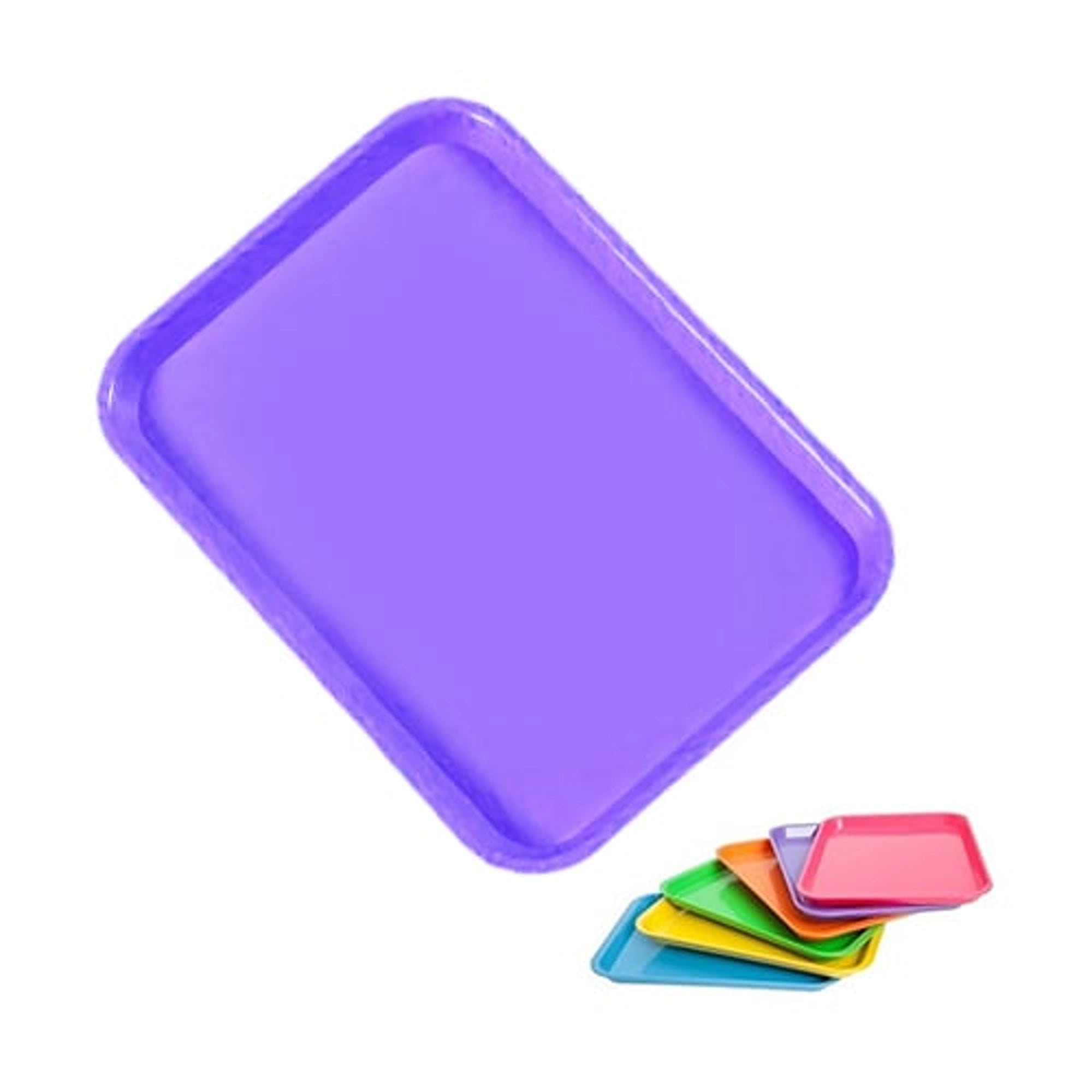 Plasdent Set-Up Tray Flat Size B Neon Purple, 300BF10N