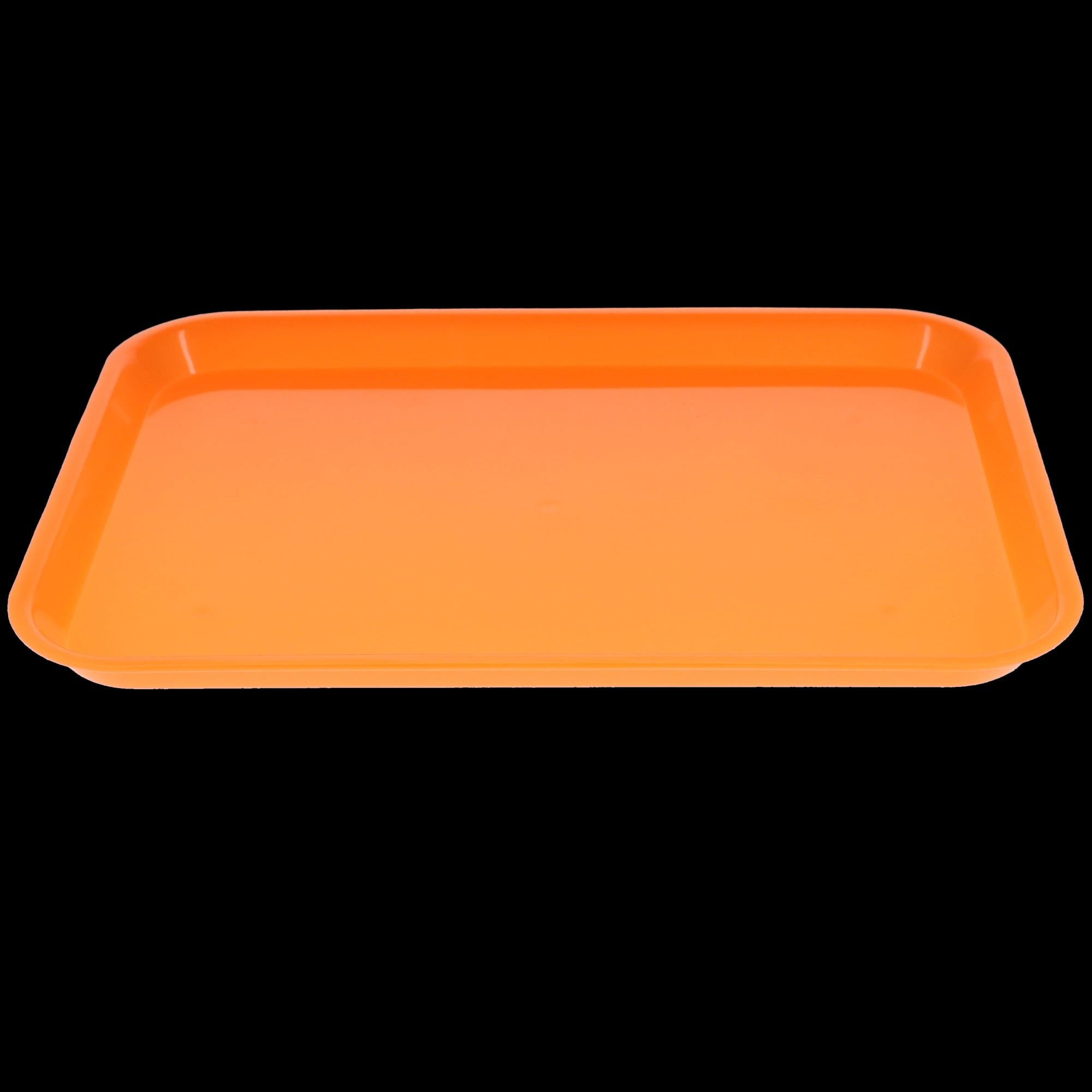 Plasdent Set-Up Tray Flat Size B Neon Tangerine, 13-1/2" x 9-5/8" x 7/8", 300BFS-12N