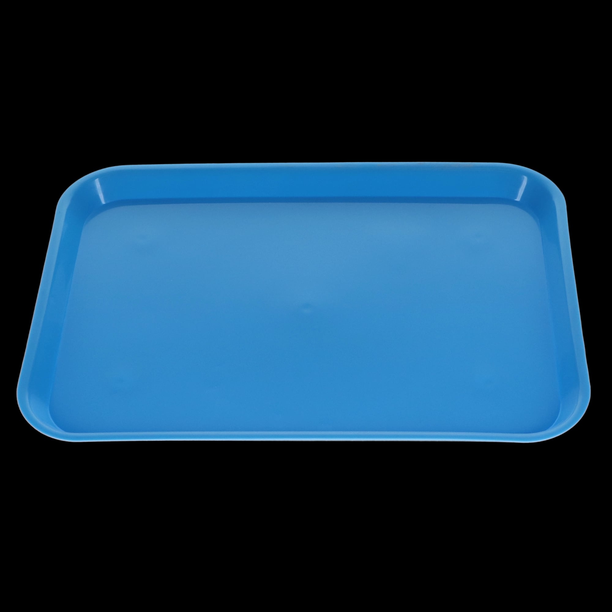 Plasdent Set-Up Flat Tray Size B Neon Blue, 13 3/8" x 9 5/8" x 7/8", 300BF2N