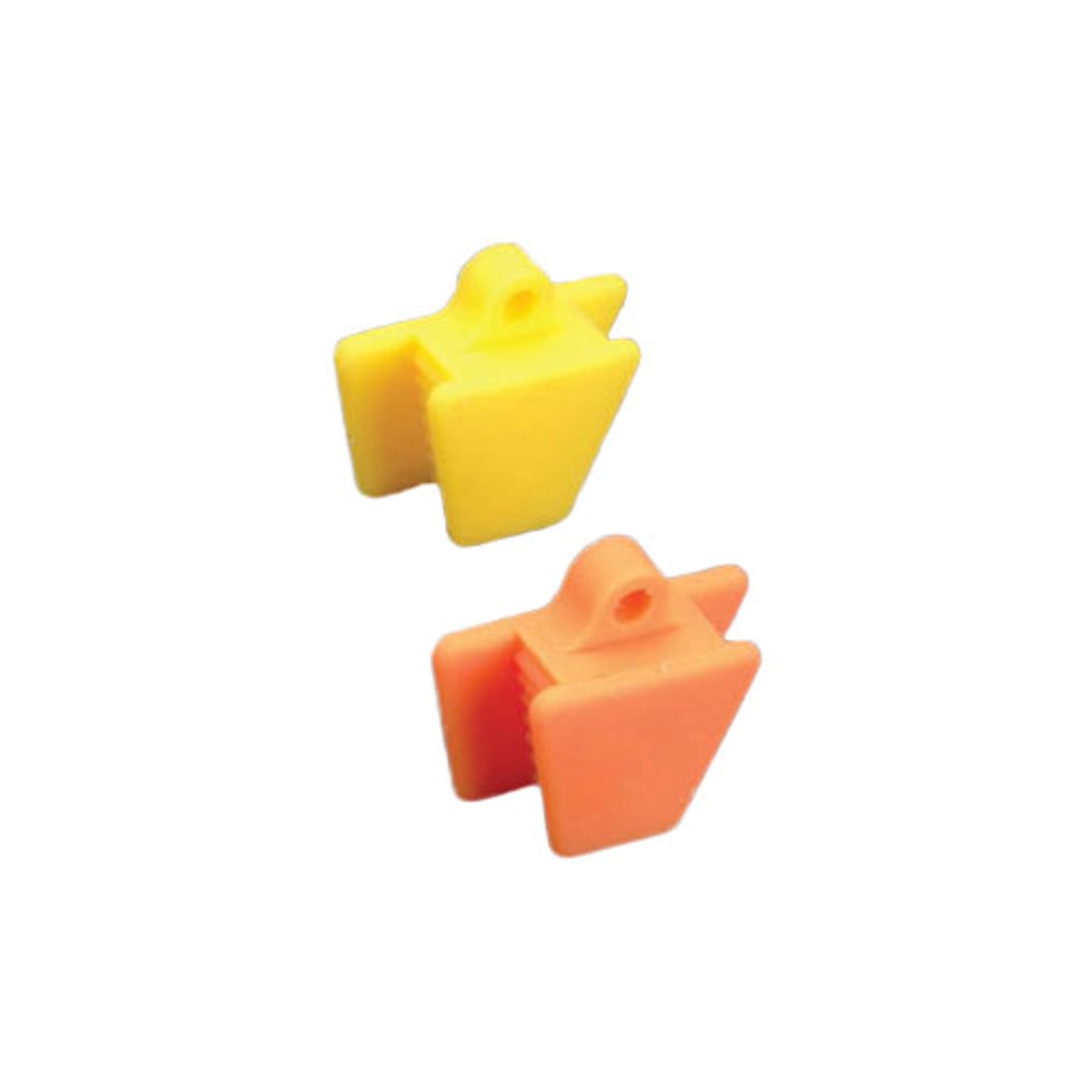 Plasdent EXTND Silicone Mouth Props, Small (Pedo), Yellow-Orange, Latex-Free, 2/Pk, SC-9060-7X