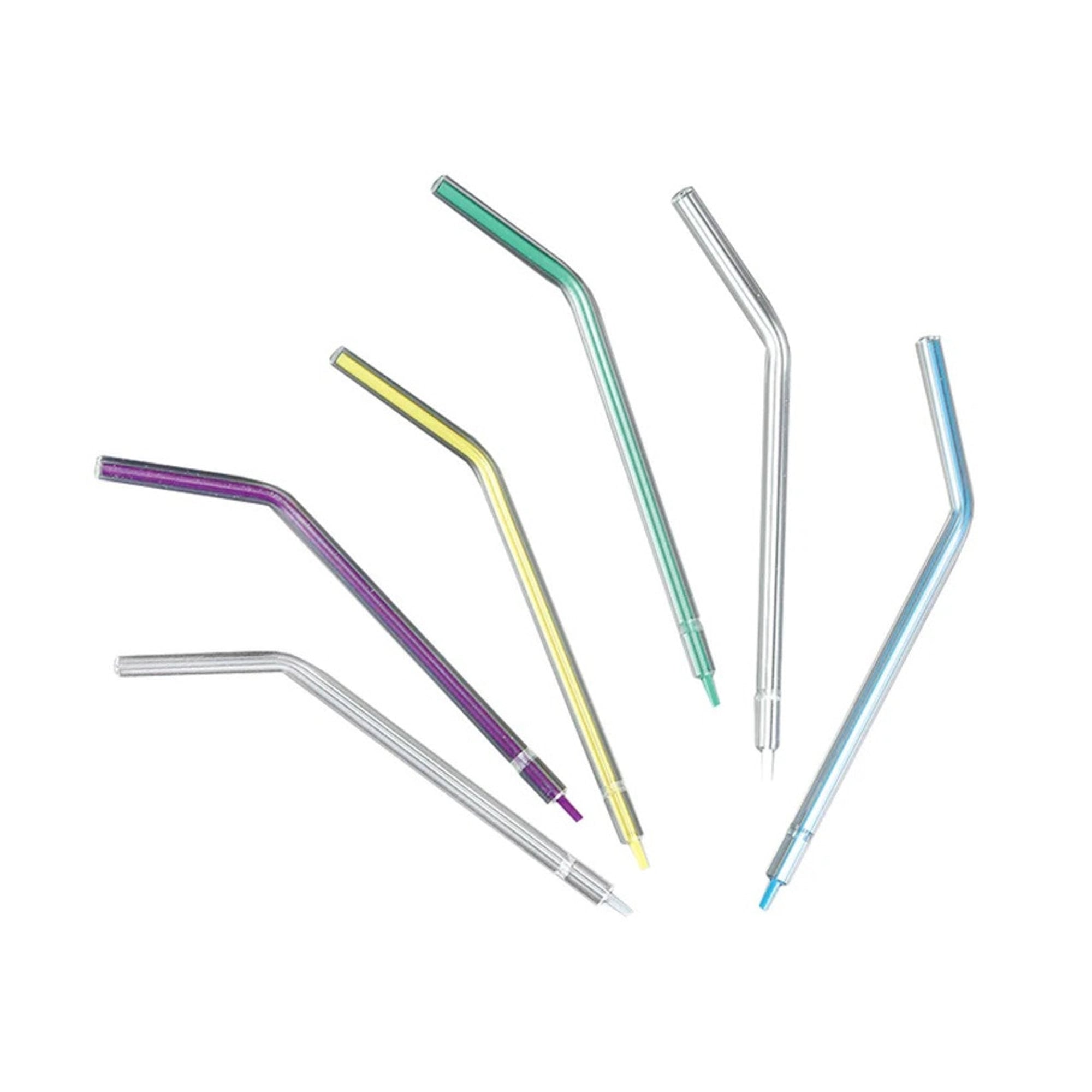 Plasdent Acutips Disposable Air/Water Syringe Tips, Assorted Colors, 250/Bag