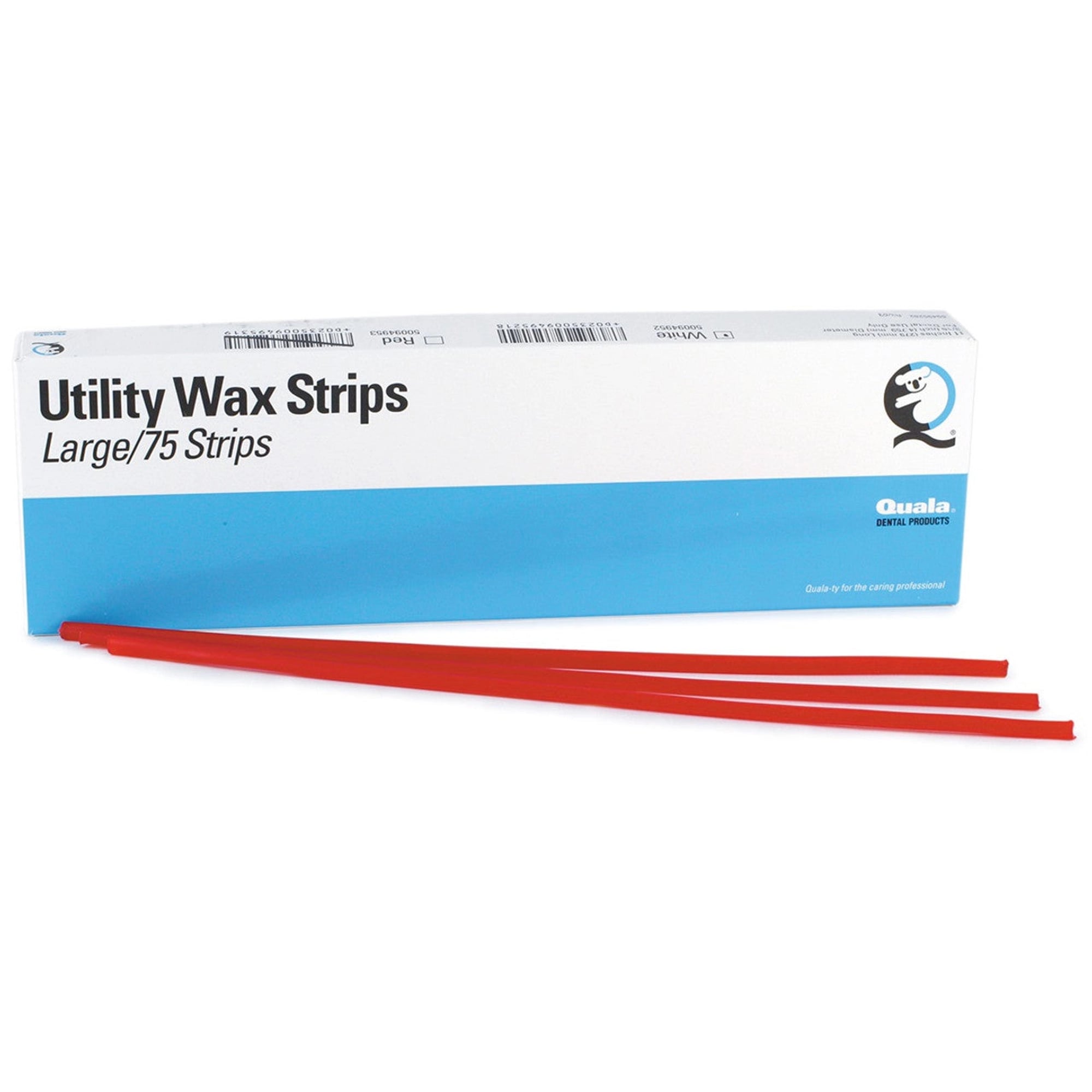 Quala Utility Wax, Small, Red, 114 Strips/Box, 50094951