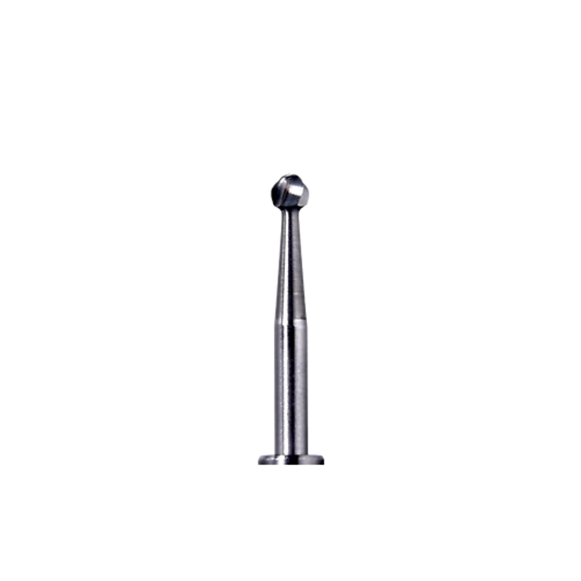 Quala FG2 Round Carbide Bur, Size 2, 1.0 mm, Friction Grip, 10/Pk, Q2060050