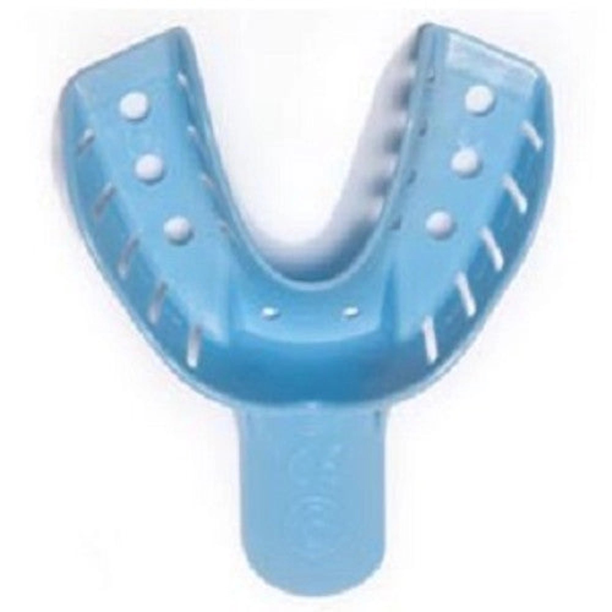 Quala Disposable Plastic Impression Trays, #6 Small Lower Perforated, 12/Bag, QIT6SMLW