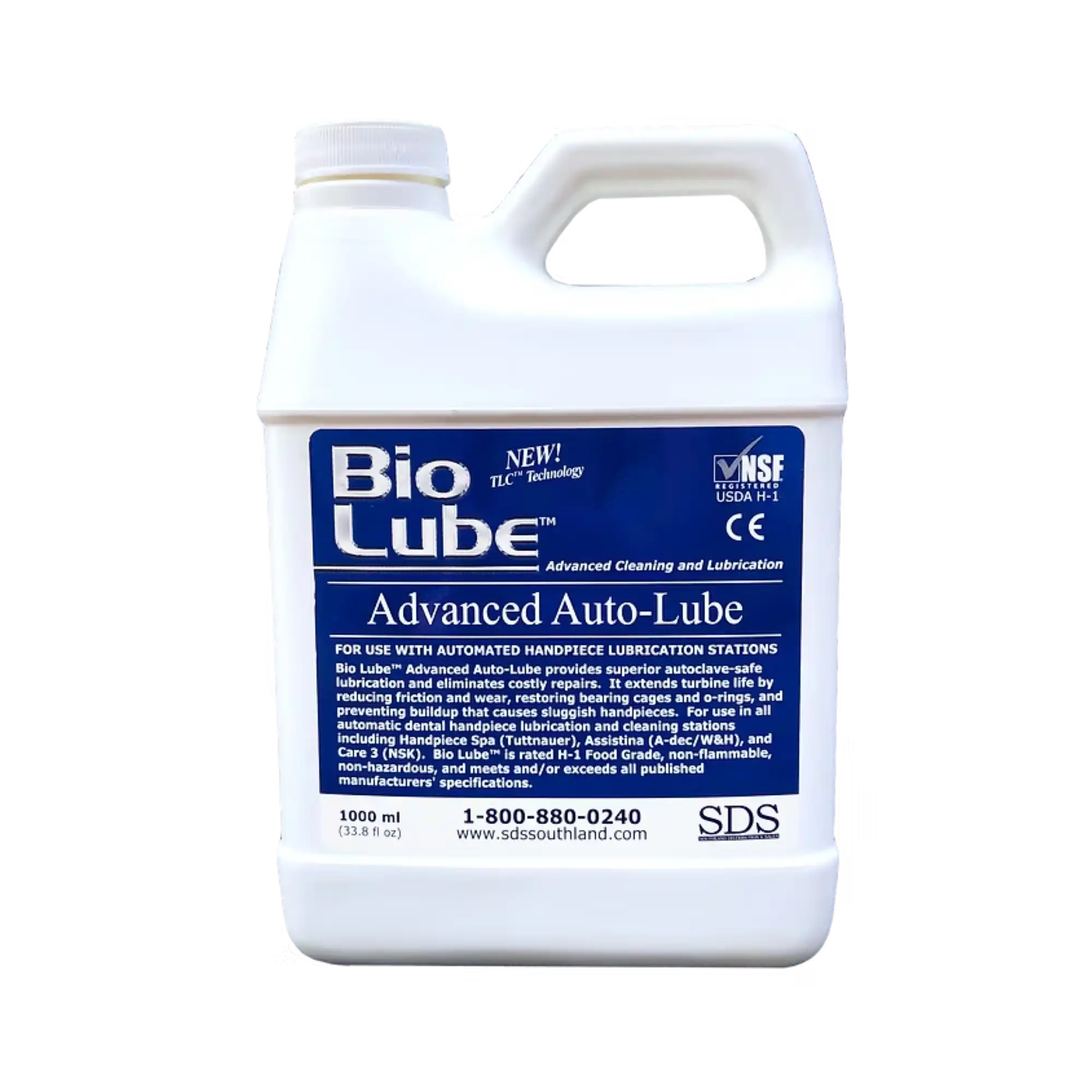 Southland Bio Lube Advanced Auto-Lube Handpiece Lubricant, 100 mL