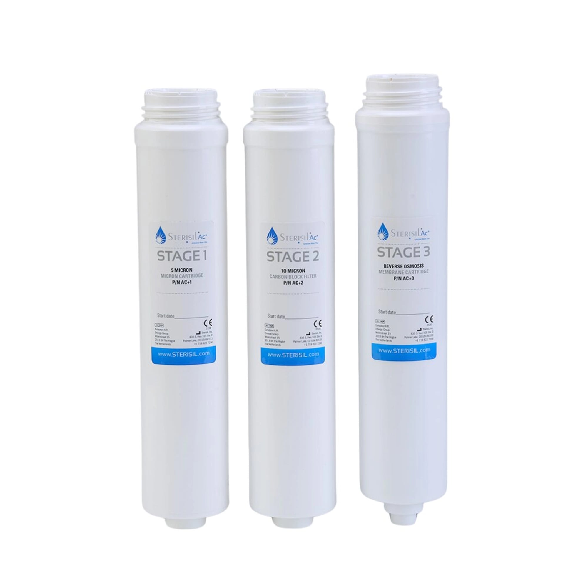 Sterisil AC-CKXL XL Cartridge Replacement Kit for AC System, 3 Cartridges