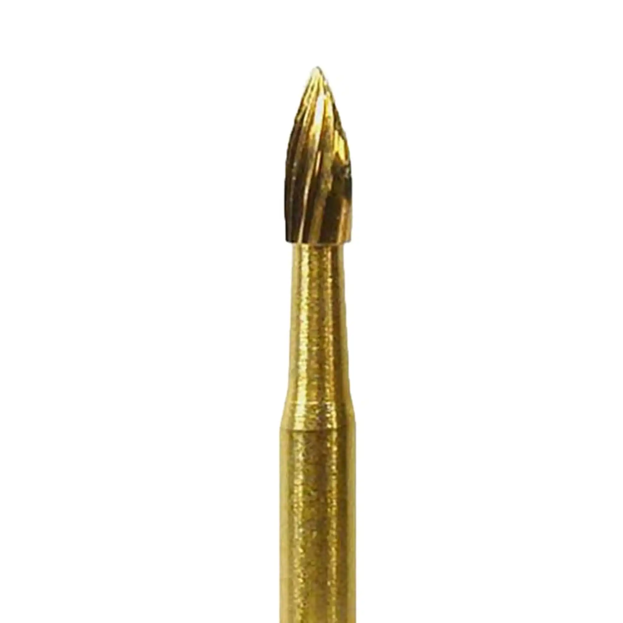 Microcopy NeoBurr #7104 Trimming & Finishing Carbide Bur, Flame Shape, 12-Blade, FG, 1.4mm Diameter, 25/Bx