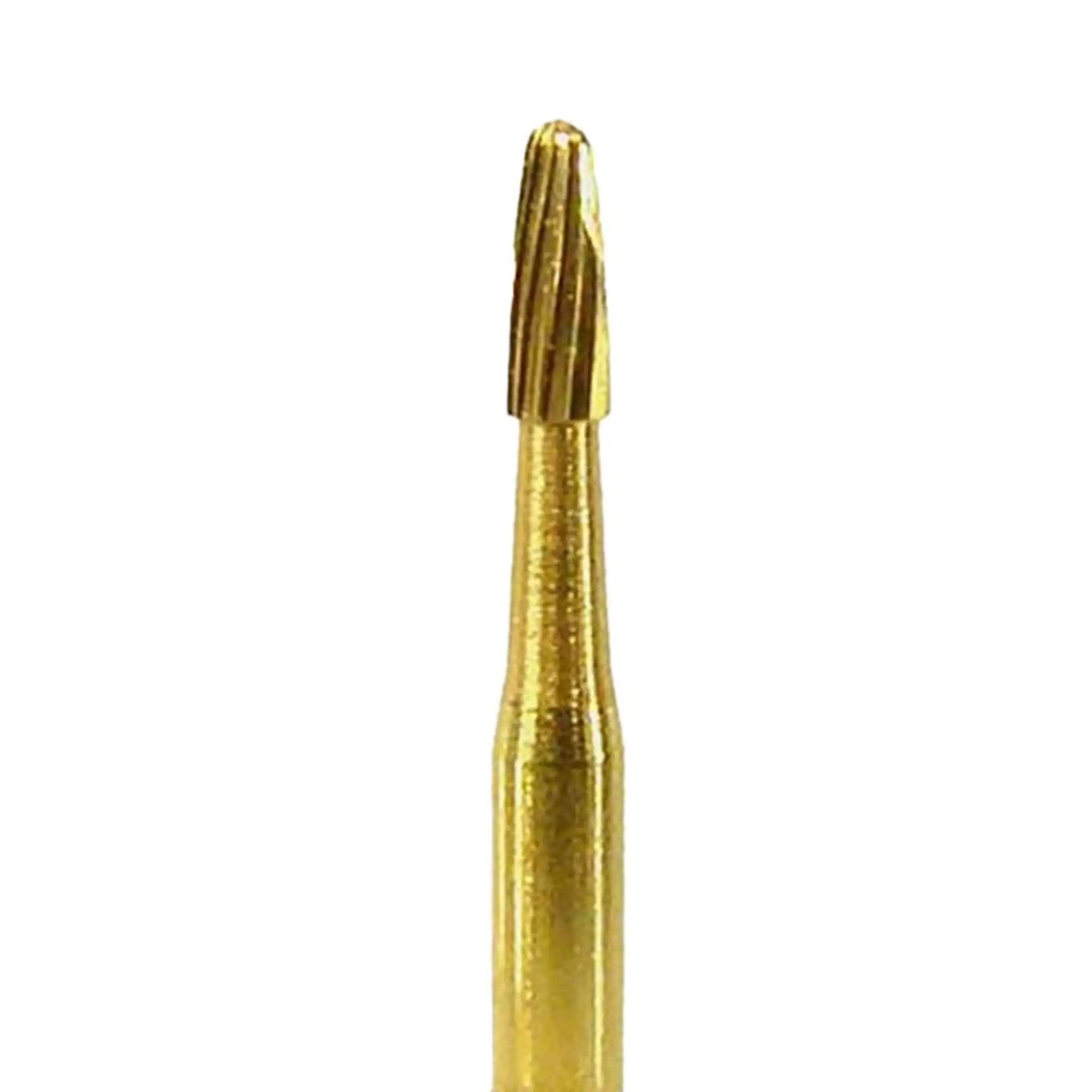 Microcopy NeoBurr Friction Grip (FG) Trimming and Finishing Bur #7803, 12-Bladed Carbide, Bullet Shape, 1.2mm Diameter, 25/Pk