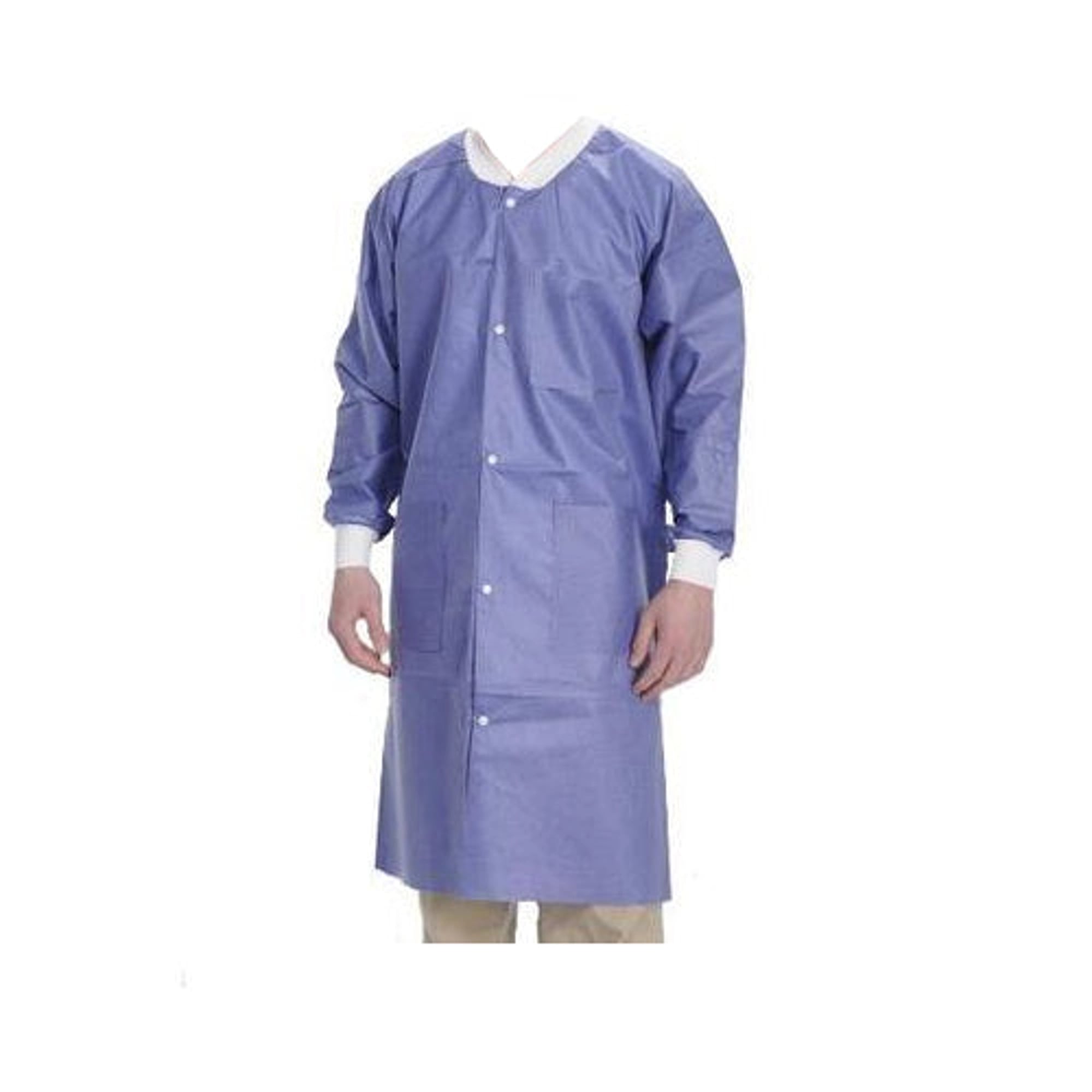 ValuMax Extra-Safe Lab Coat, AAMI Level 3, Blueberry, 3XL, Knee-Length, 10/Pk, 3660BB3XL