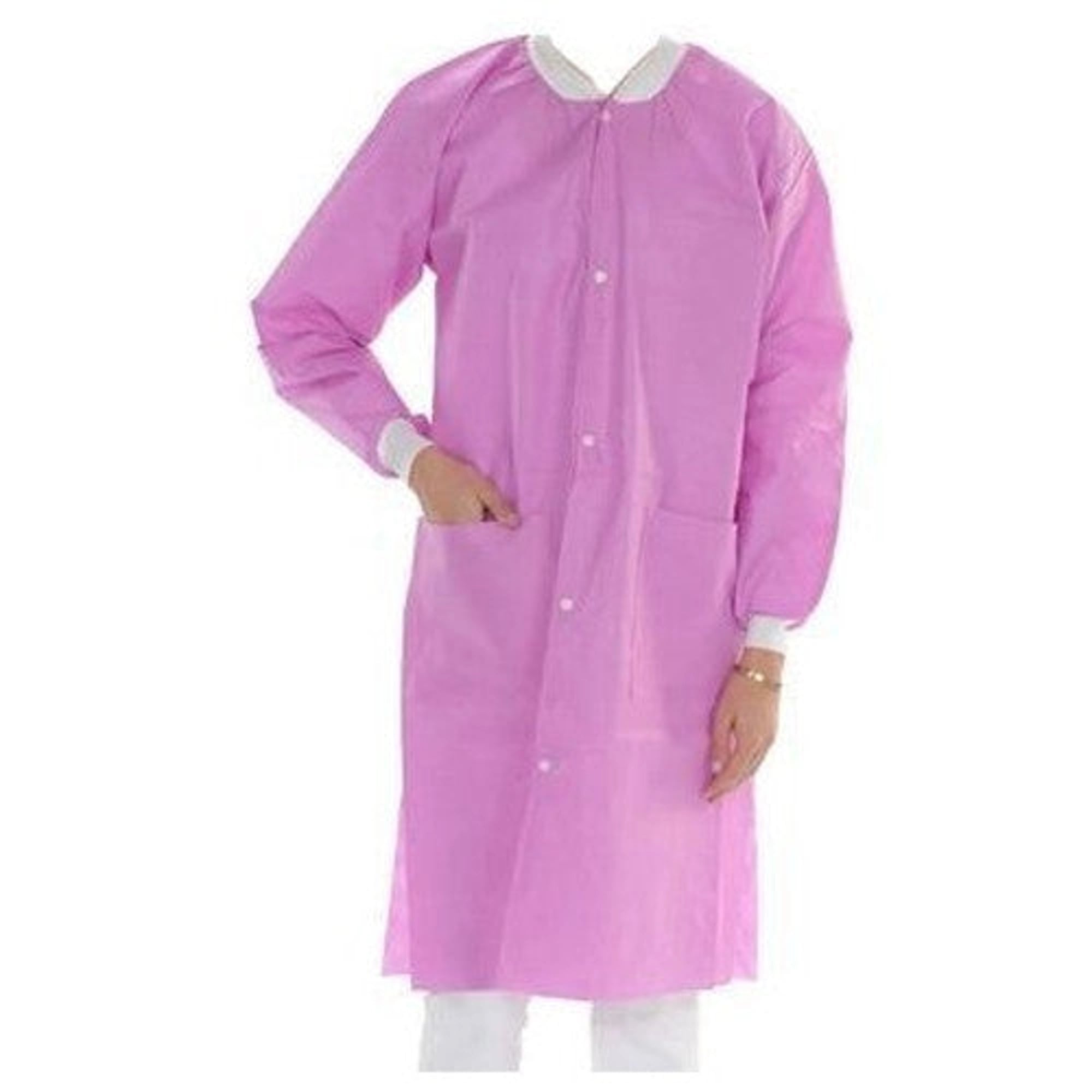 ValuMax Extra-Safe Lab Coat, AAMI Level 3, Knee-Length, Lavender, Small, 10/Pk, 3660LVS