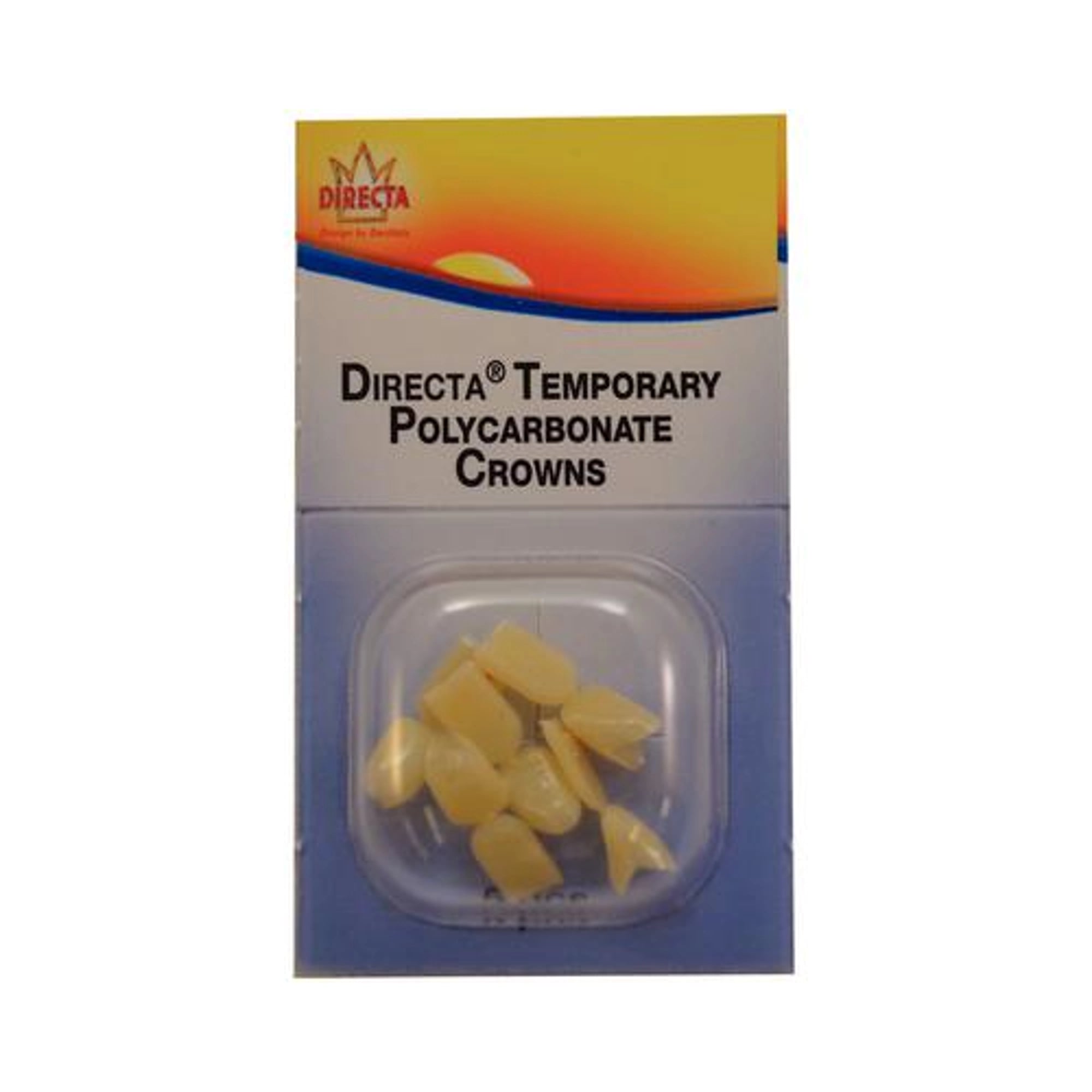 Directa Dental Polycarbonate Crown #29, Size 7.72 mm x 7.375 mm, 25/Box