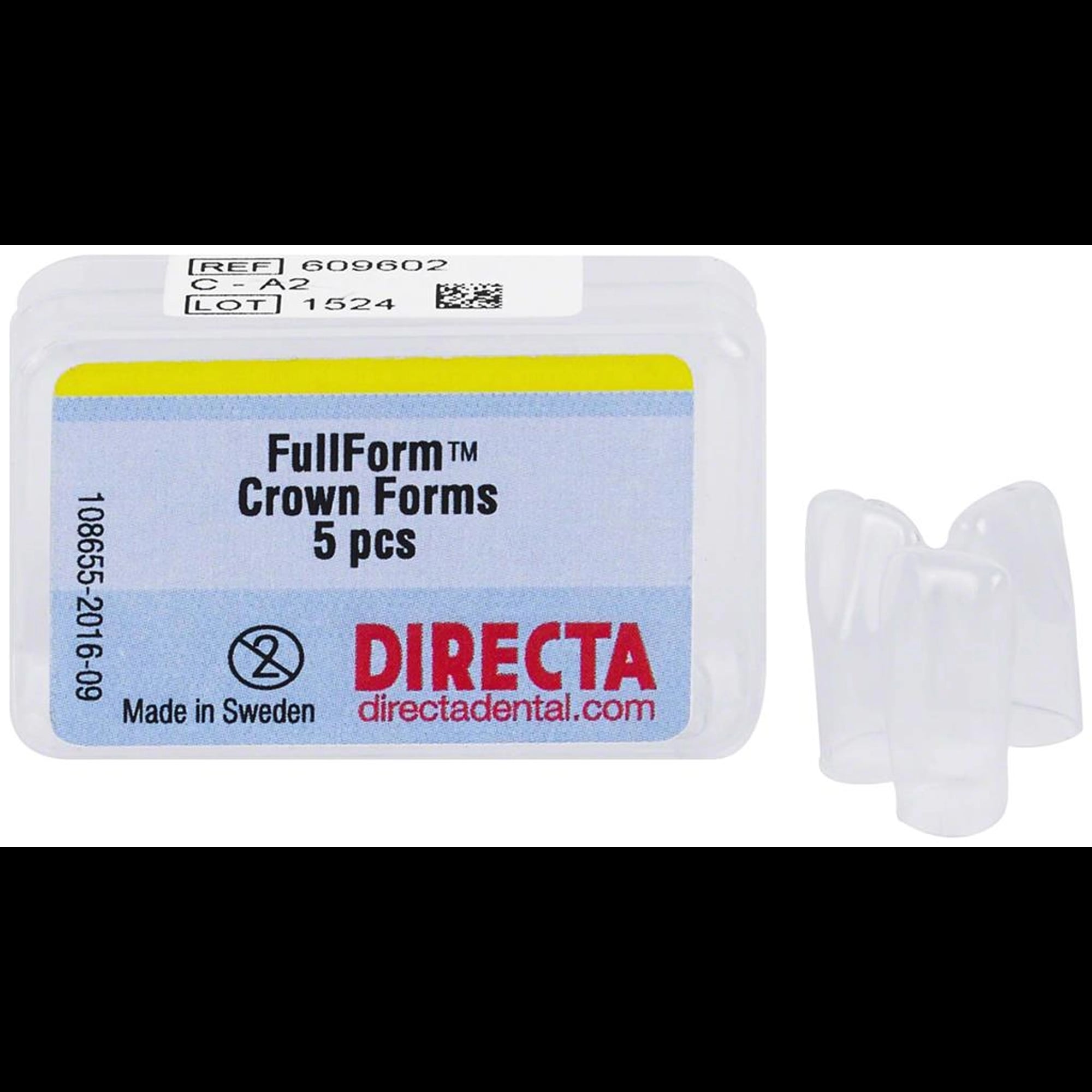 Directa FullForm A-2 (C System) Clear Peel-Off Crown Form, X-Large, Refill Pack of 5, 609602