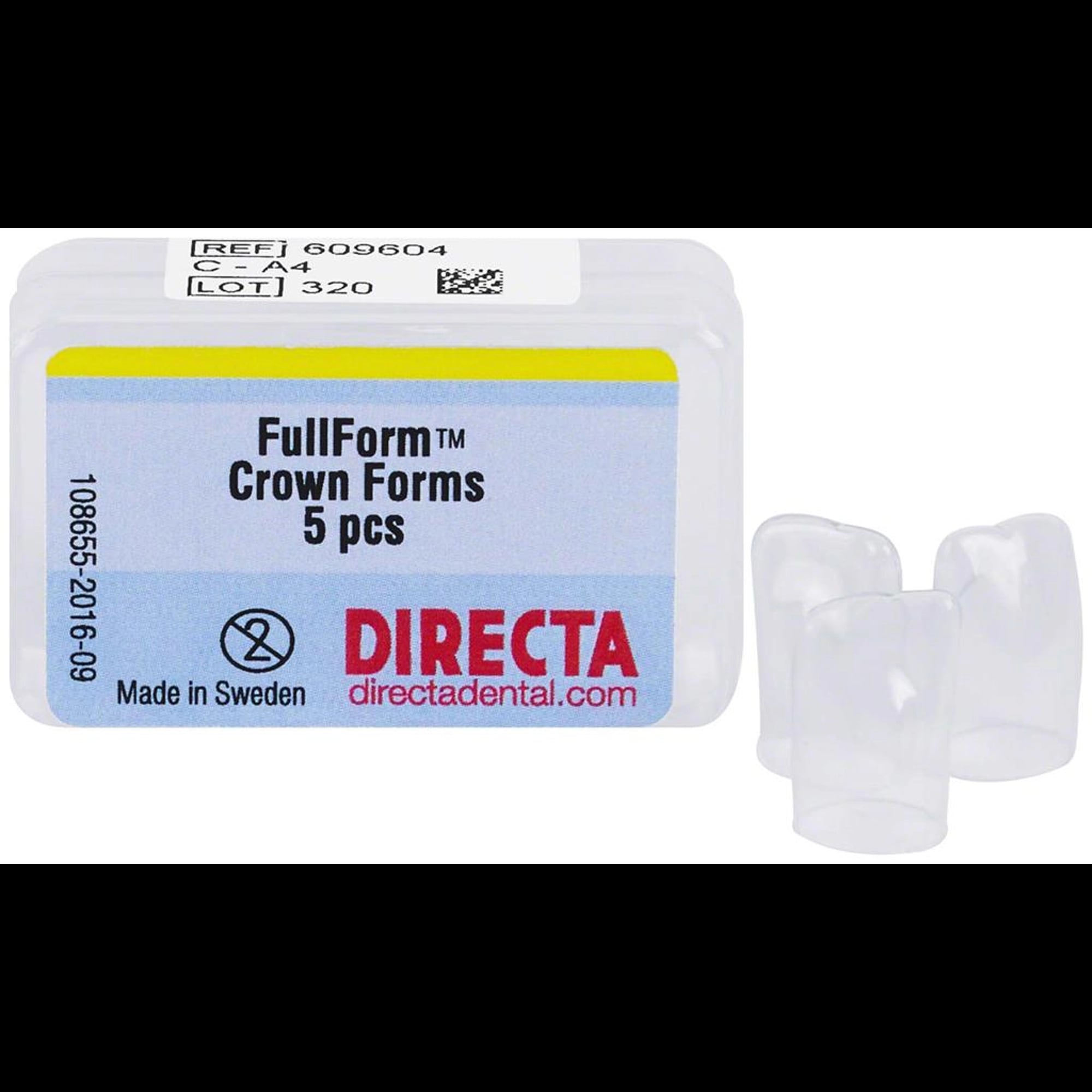 Directa FullForm Clear Crown Form A-4 (C System), Upper Left Central, Refill Pack of 5, 609604