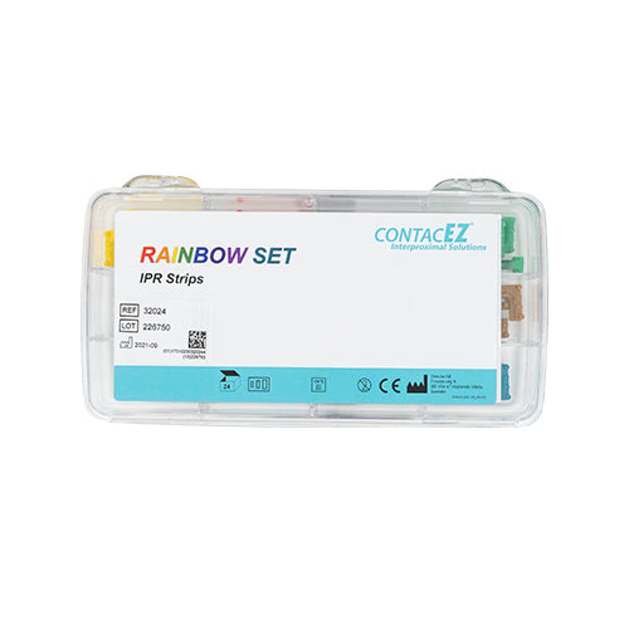 ContactEZ IPR Rainbow Interproximal Reduction Strip Set, 0.07 mm - 0.50 mm, 24 Strips, 32024