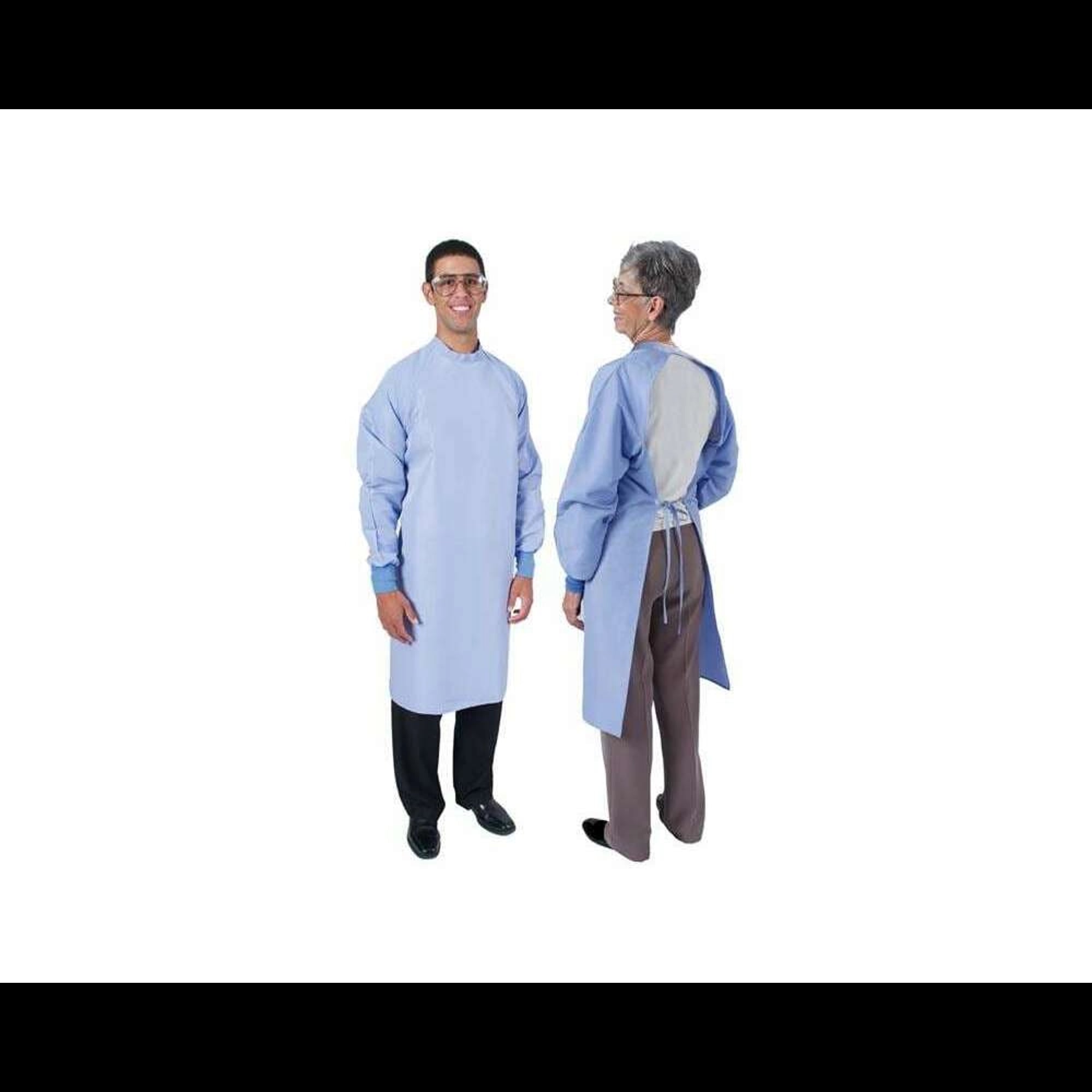 Denline Unisex Open Back Apron, 41" Length, Ceil Blue, Medium