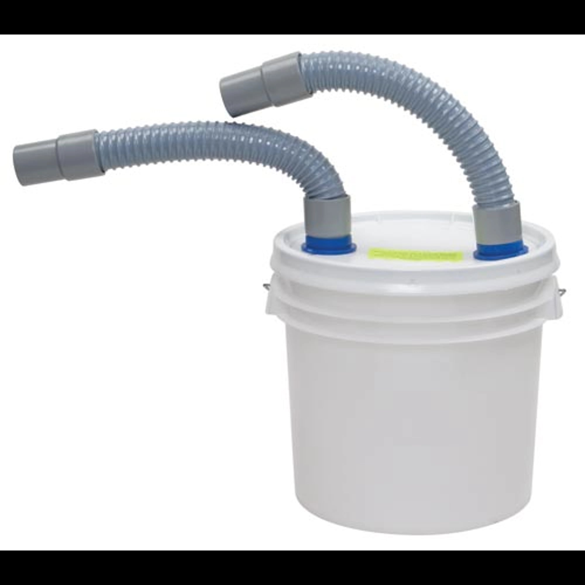 Tiger's Plastics 5 Gallon Disposable Plaster Trap with Lid, Complete Kit with Fittings & Hose, DPT-5C