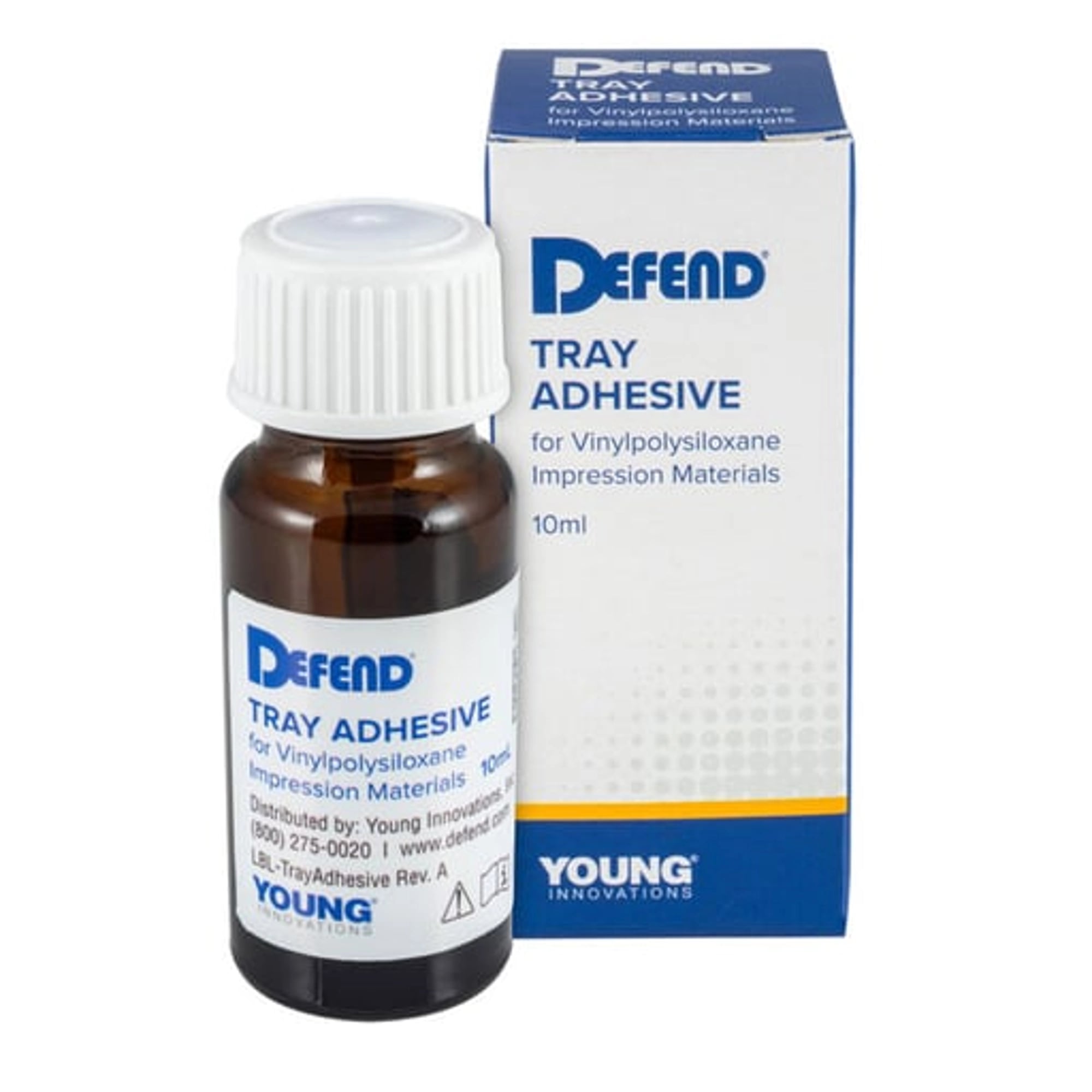 Defend VPS Tray Adhesive, 10 mL Bottle with Brush Applicator, VP-8400