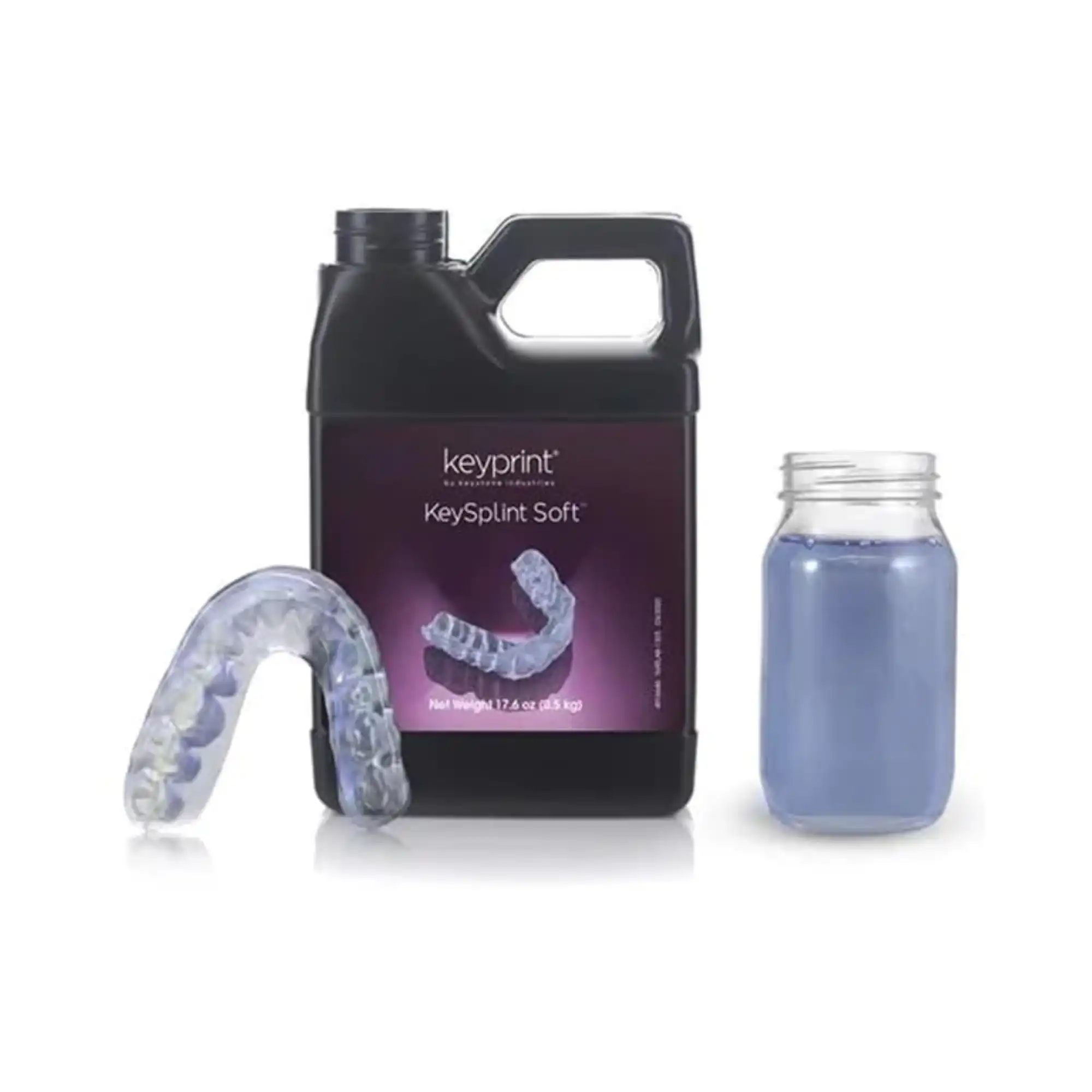 KeyPrint KeySplint Soft 3D Printing Resin, 0.5kg Bottle, 4200005