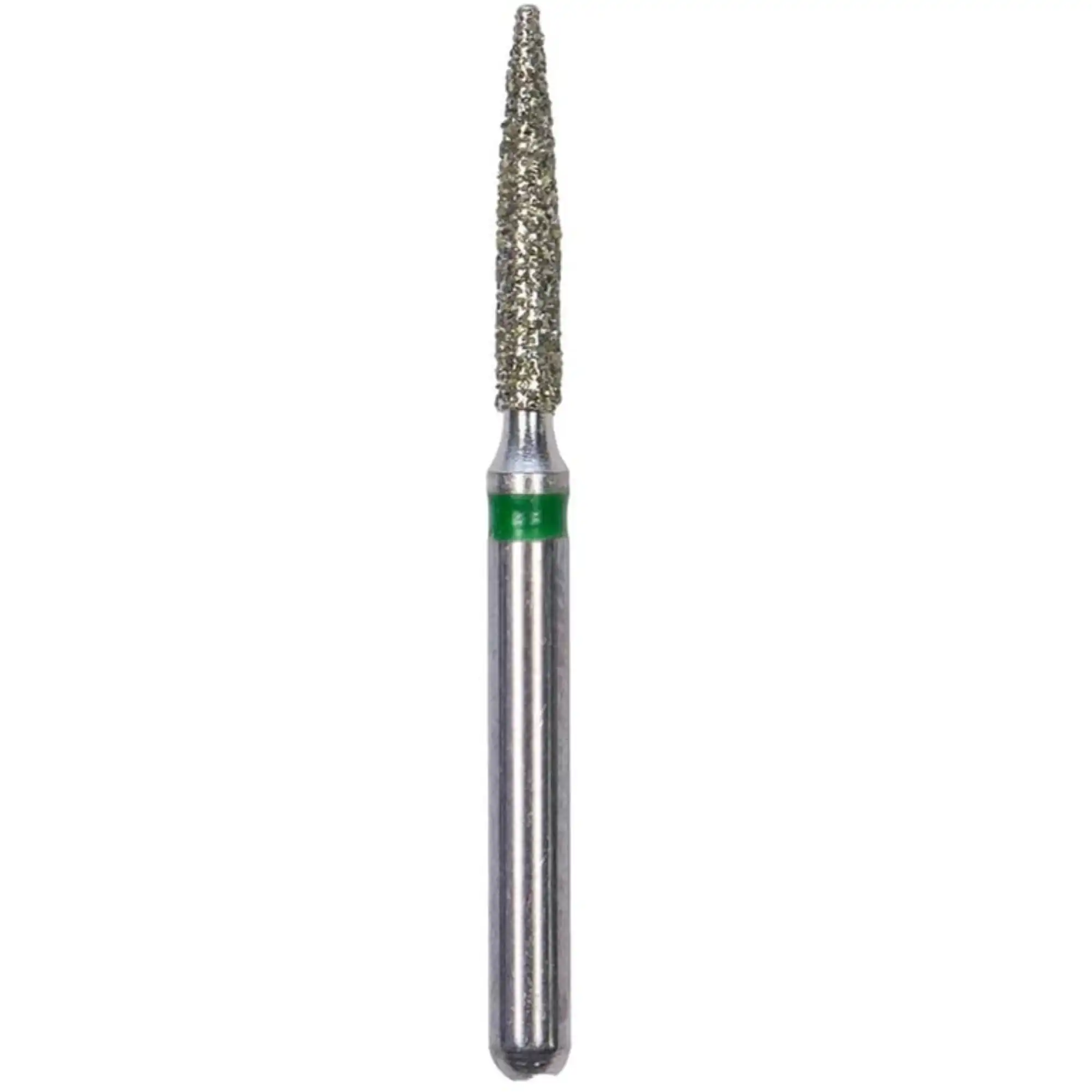 Mydent Defend FG #862-012C Coarse Flame-Shaped Diamond Bur, Friction Grip, 1.2mm, 5/Pk