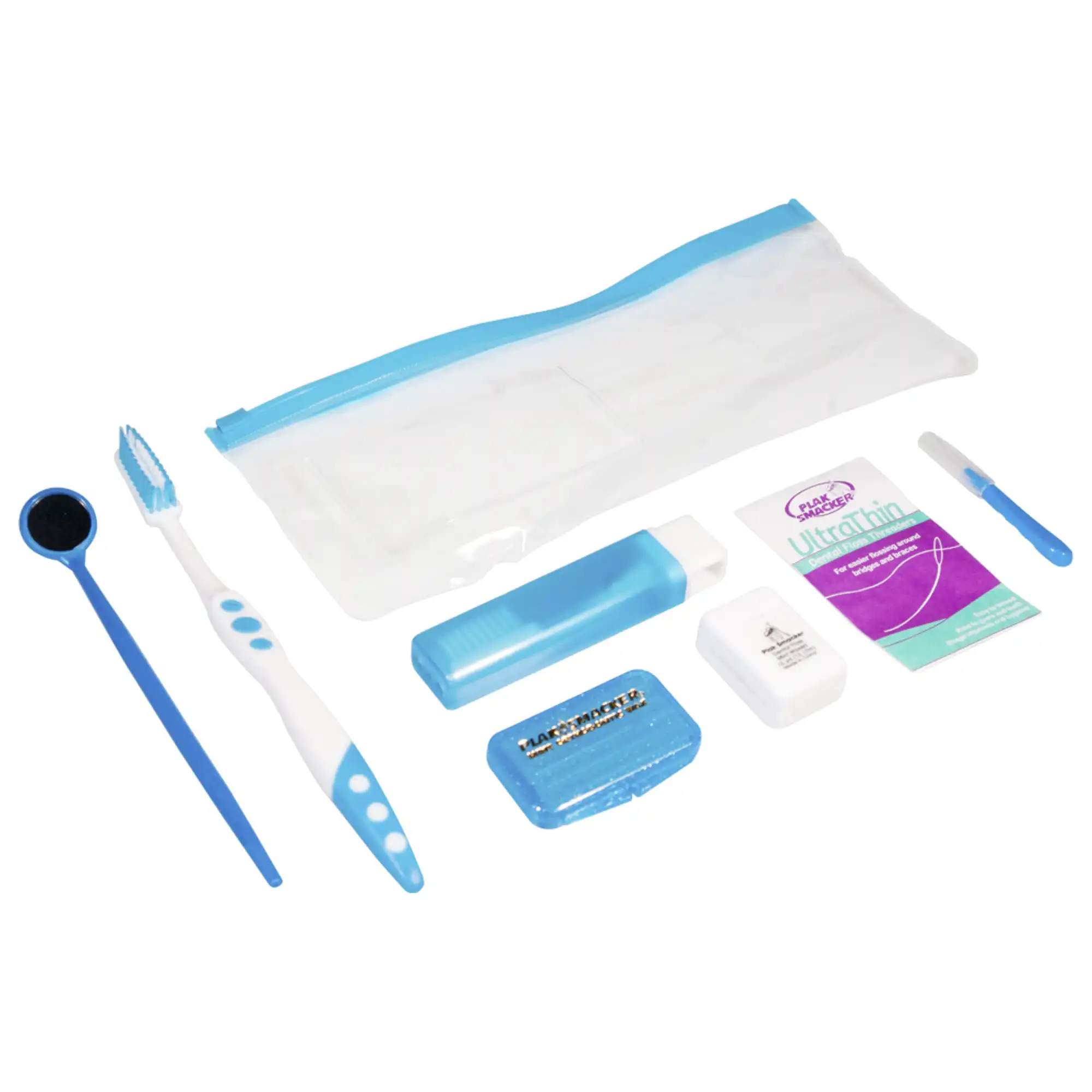 Plak Smacker Ortho Care Kit, Assorted Colors (Blue, Red, Purple, Green), 24 Kits/Box
